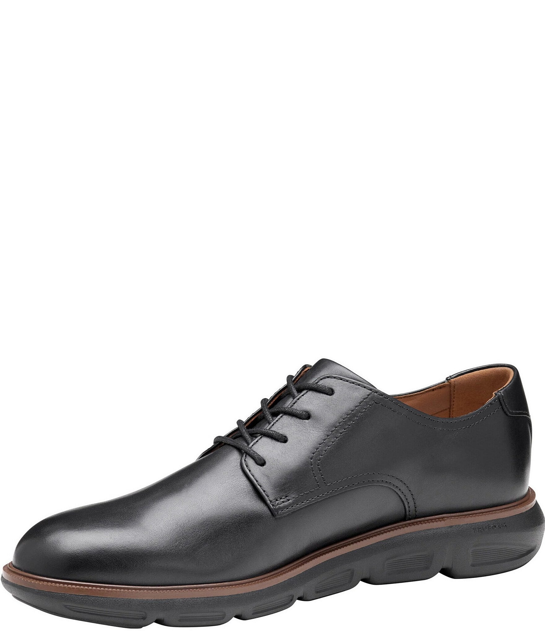 Johnston & Murphy Men's Larkin Leather Plain Toe Oxfords