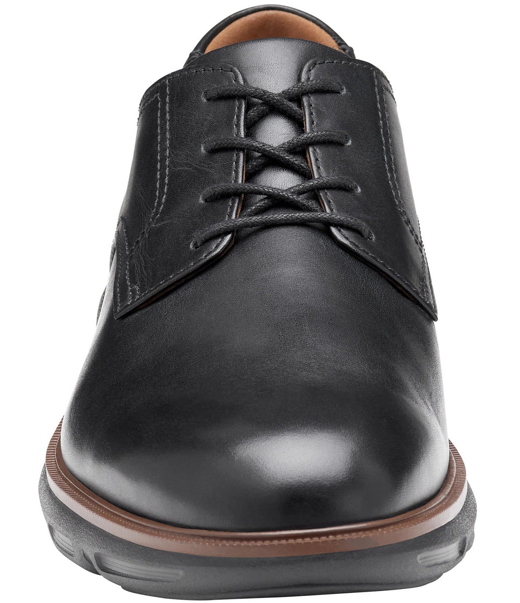 Johnston & Murphy Men's Larkin Leather Plain Toe Oxfords