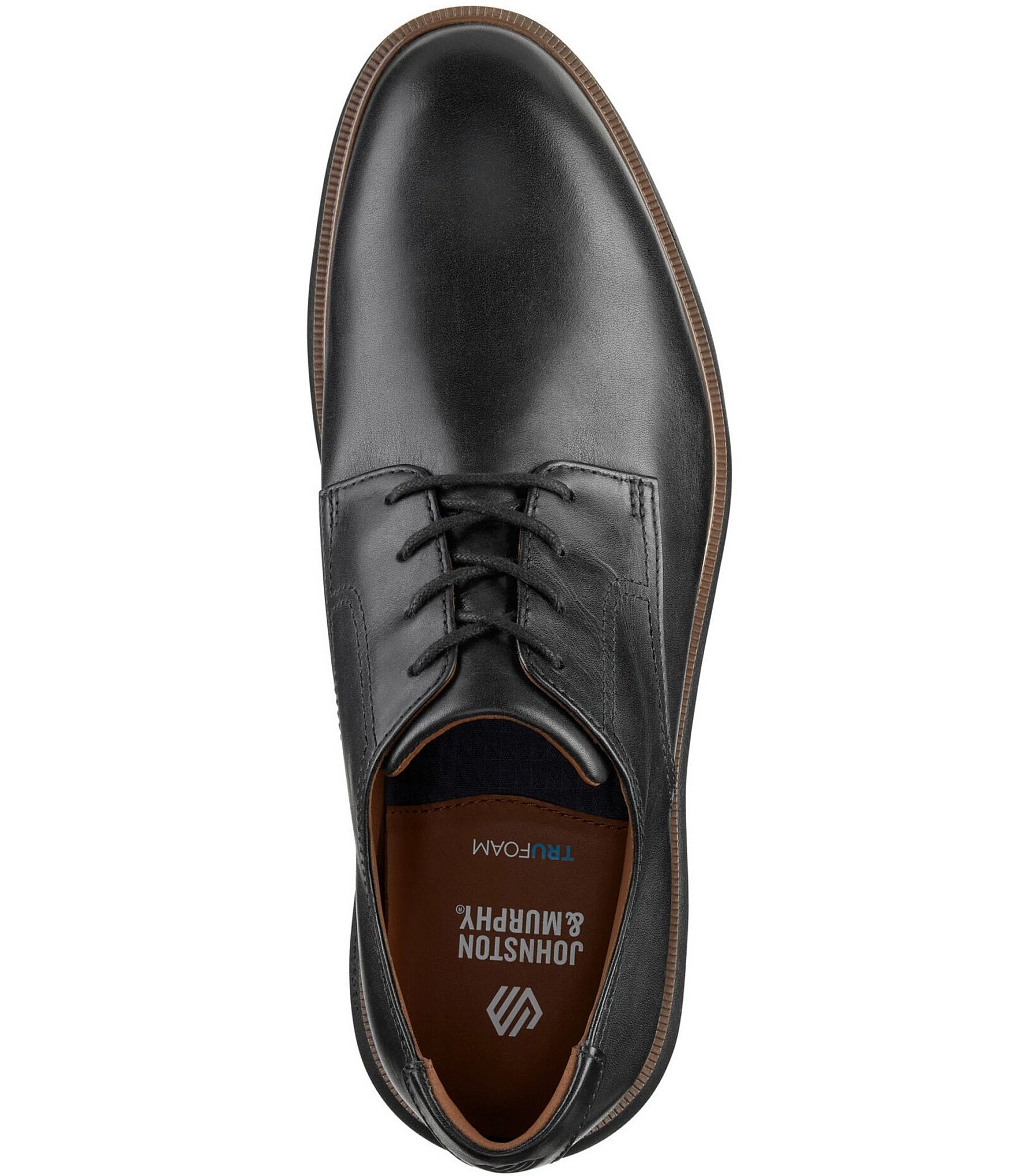 Johnston & Murphy Men's Larkin Leather Plain Toe Oxfords