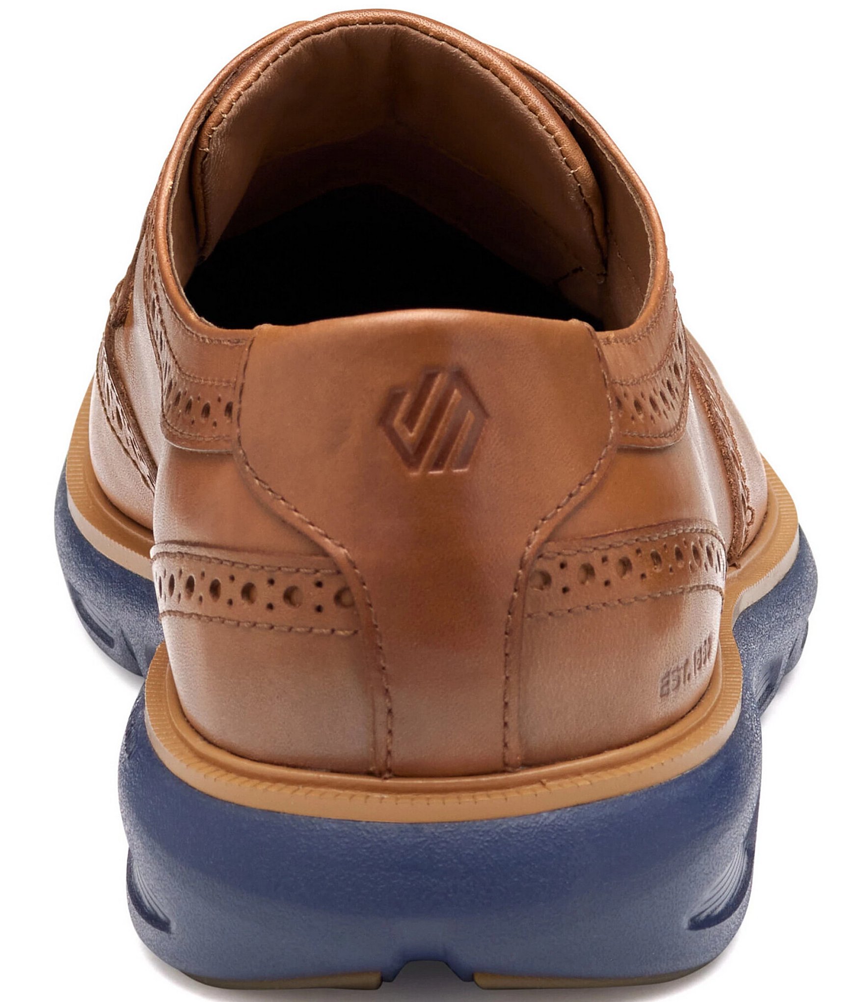 Johnston & Murphy Men's Larkin Leather Brogue Detail Wingtip Oxfords