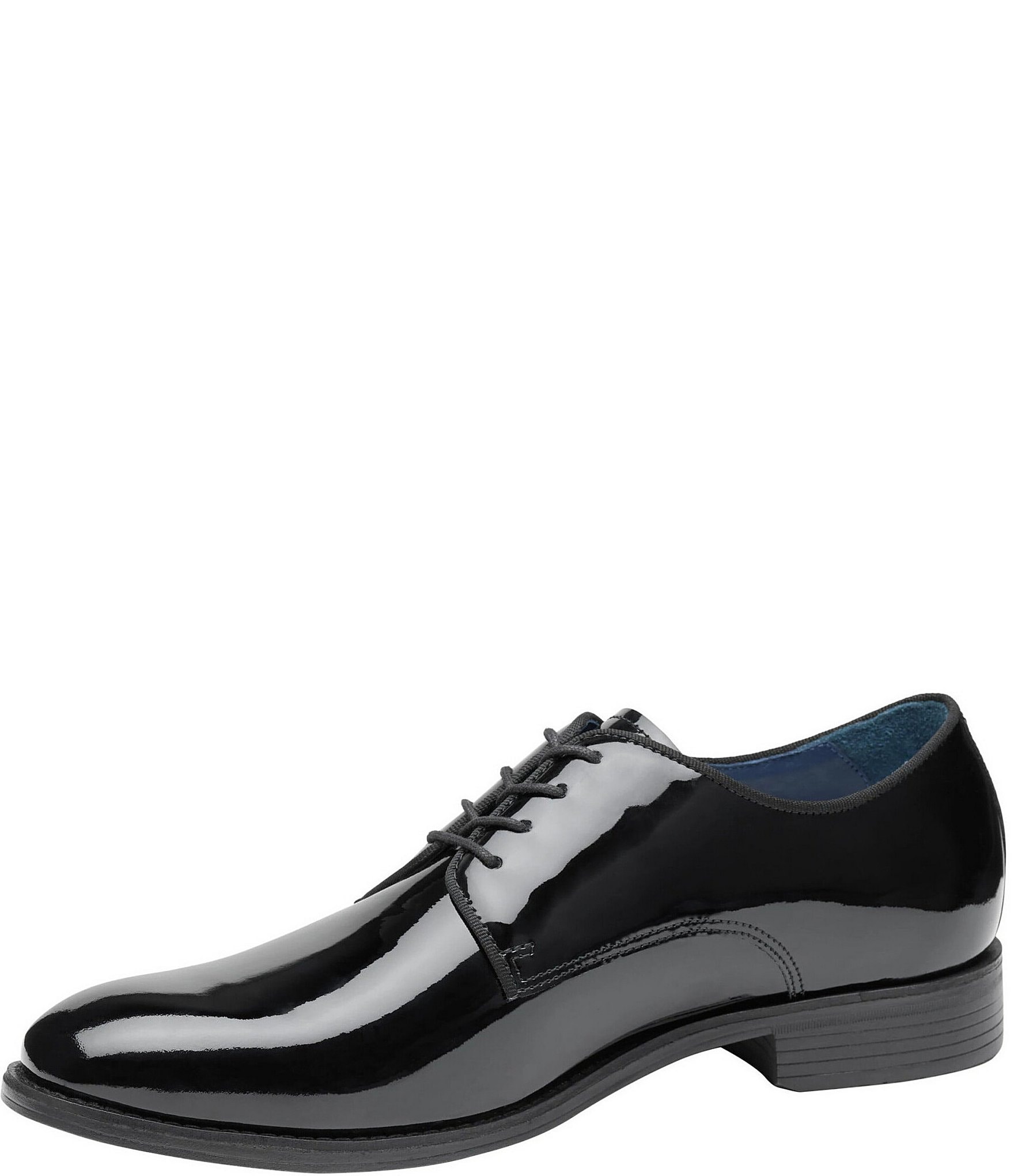 Johnston & Murphy Men's Lewis Patent Leather Plain Toe Oxfords