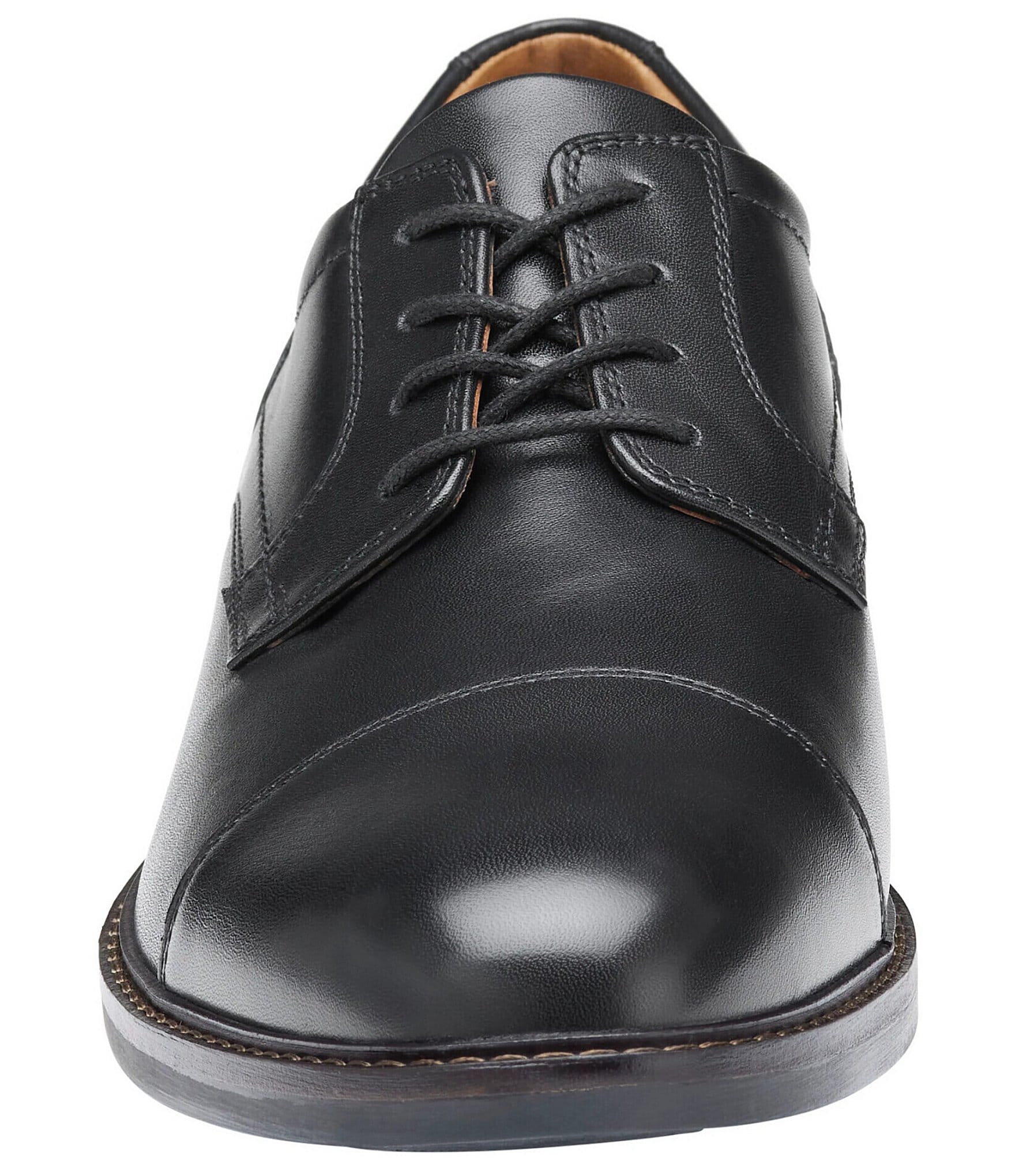 Johnston & Murphy Men's Mason Leather Cap Toe Lace Up Oxfords