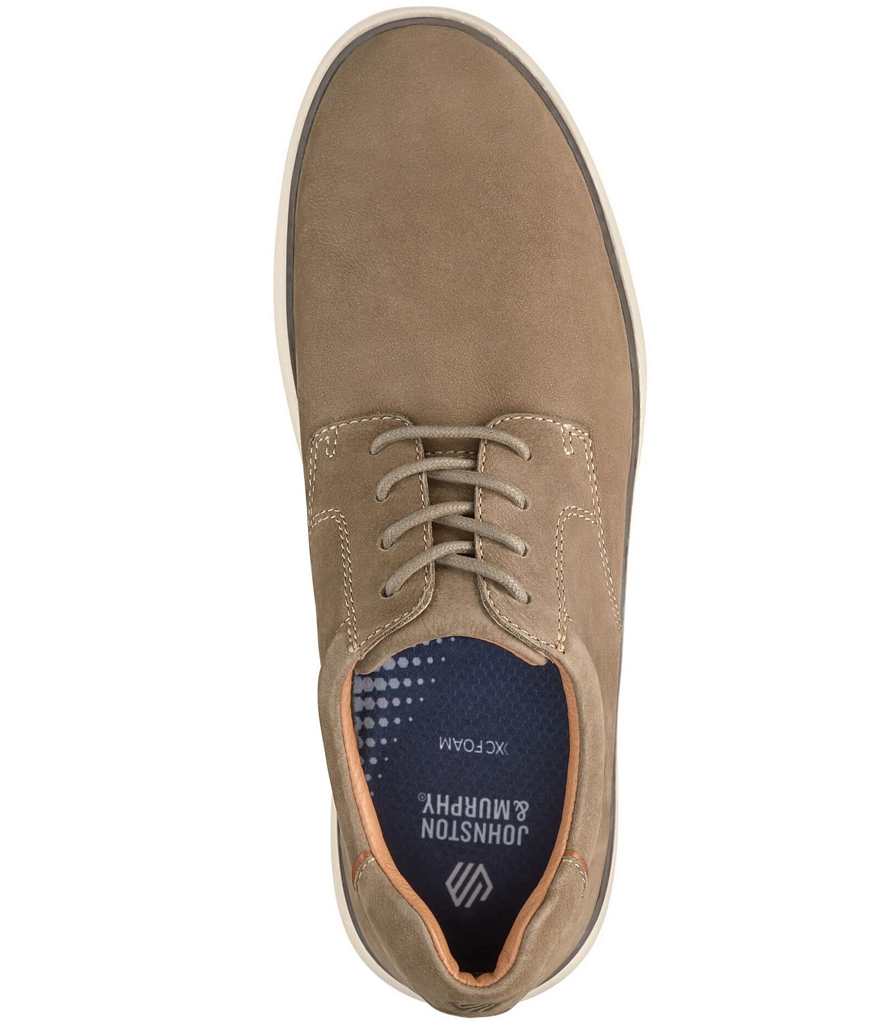 Johnston & Murphy Men's McGuffey 2 Nubuck Plain Toe Oxfords