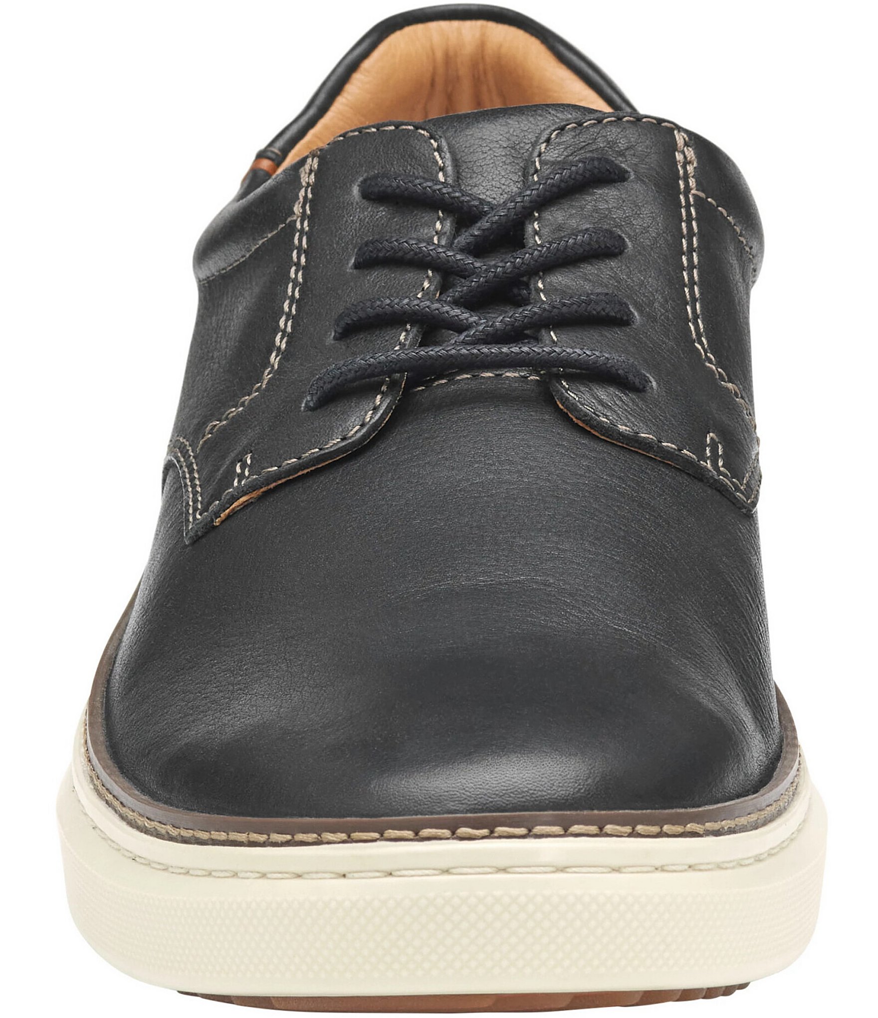 Johnston & Murphy Men's McGuffey 2 Leather Plain Toe Oxfords