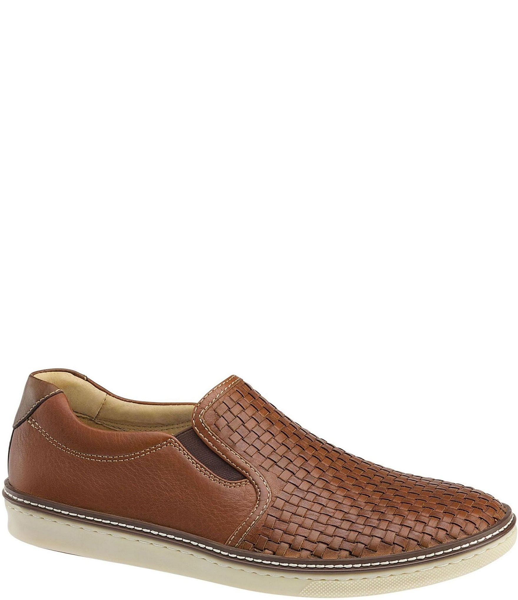 mens woven slip ons