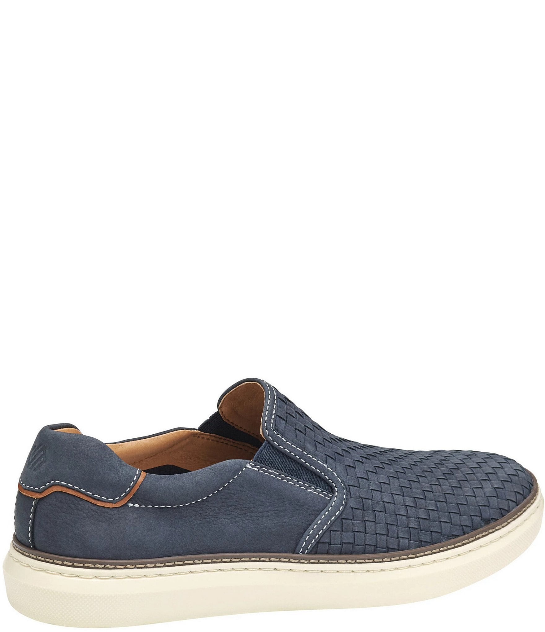 Johnston & Murphy Mens McGuffey 2 Woven Nubuck Slip On Sneakers