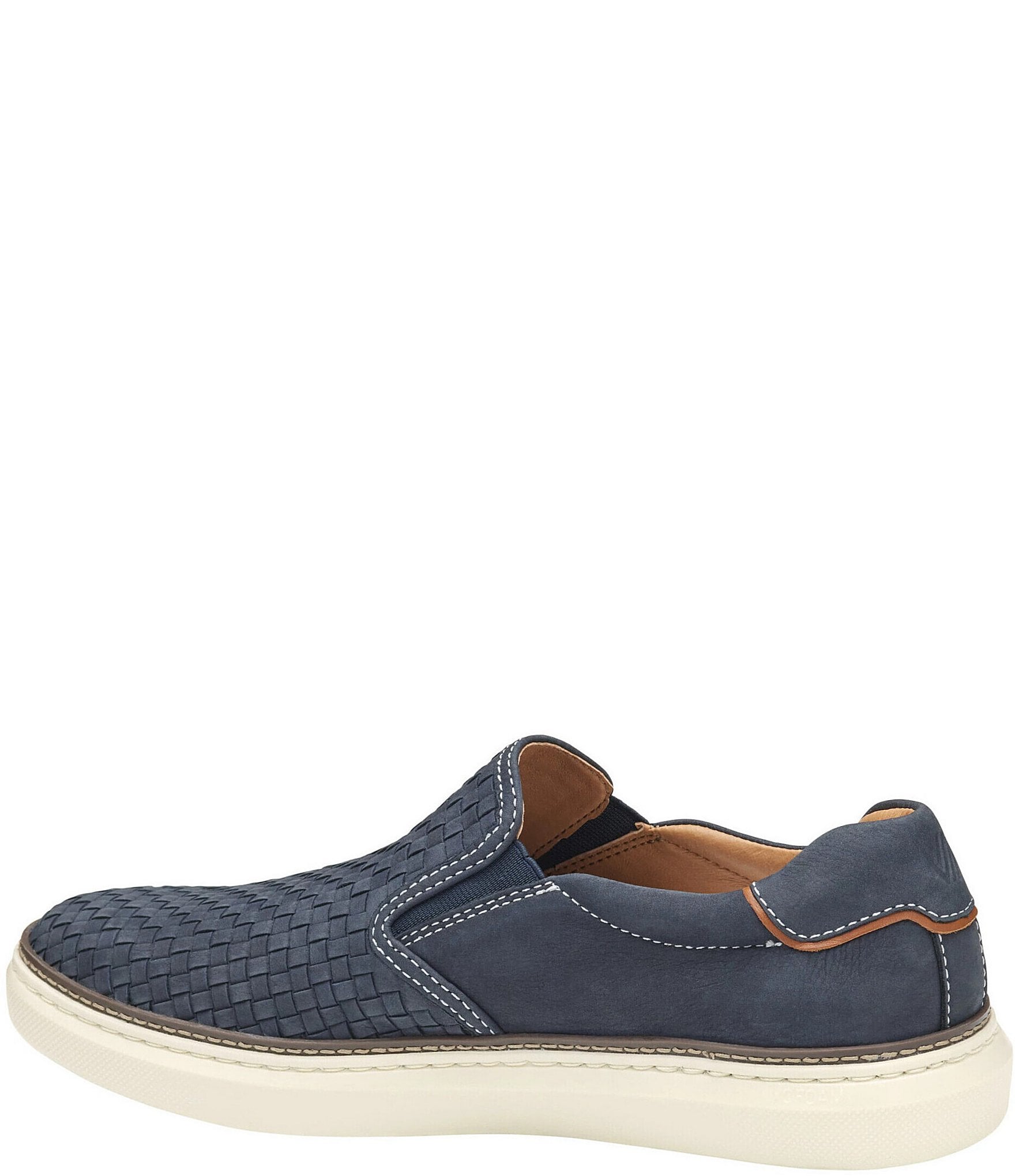 Johnston & Murphy Mens McGuffey 2 Woven Nubuck Slip On Sneakers