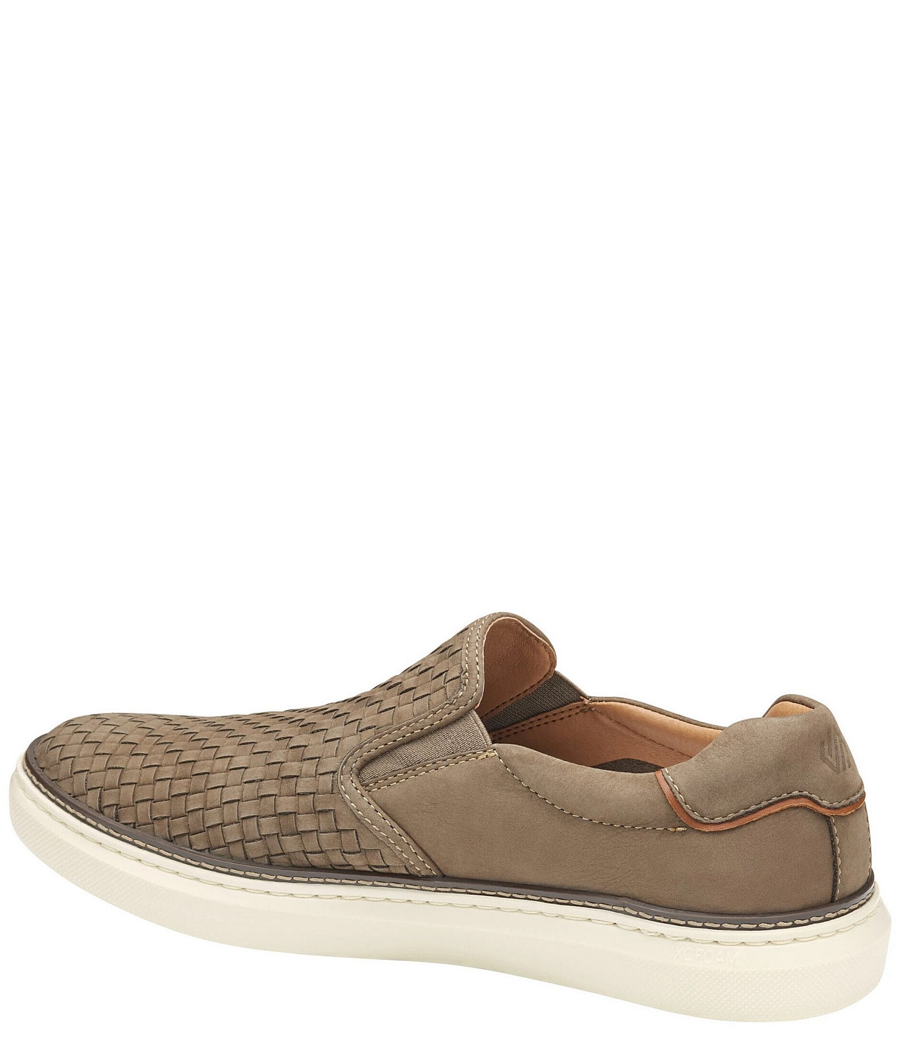 Johnston & Murphy Mens McGuffey 2 Woven Nubuck Slip On Sneakers