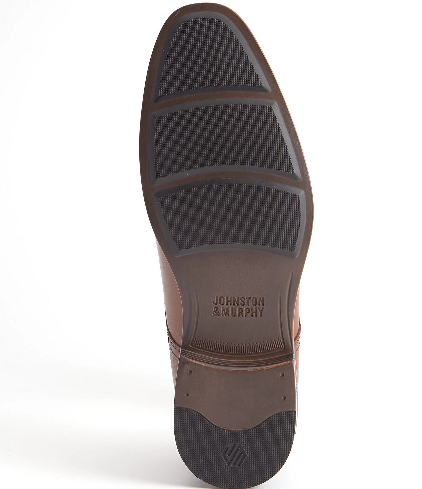 Johnston & Murphy Men's Reeve Leather Cap Toe Brogue Detail Oxfords