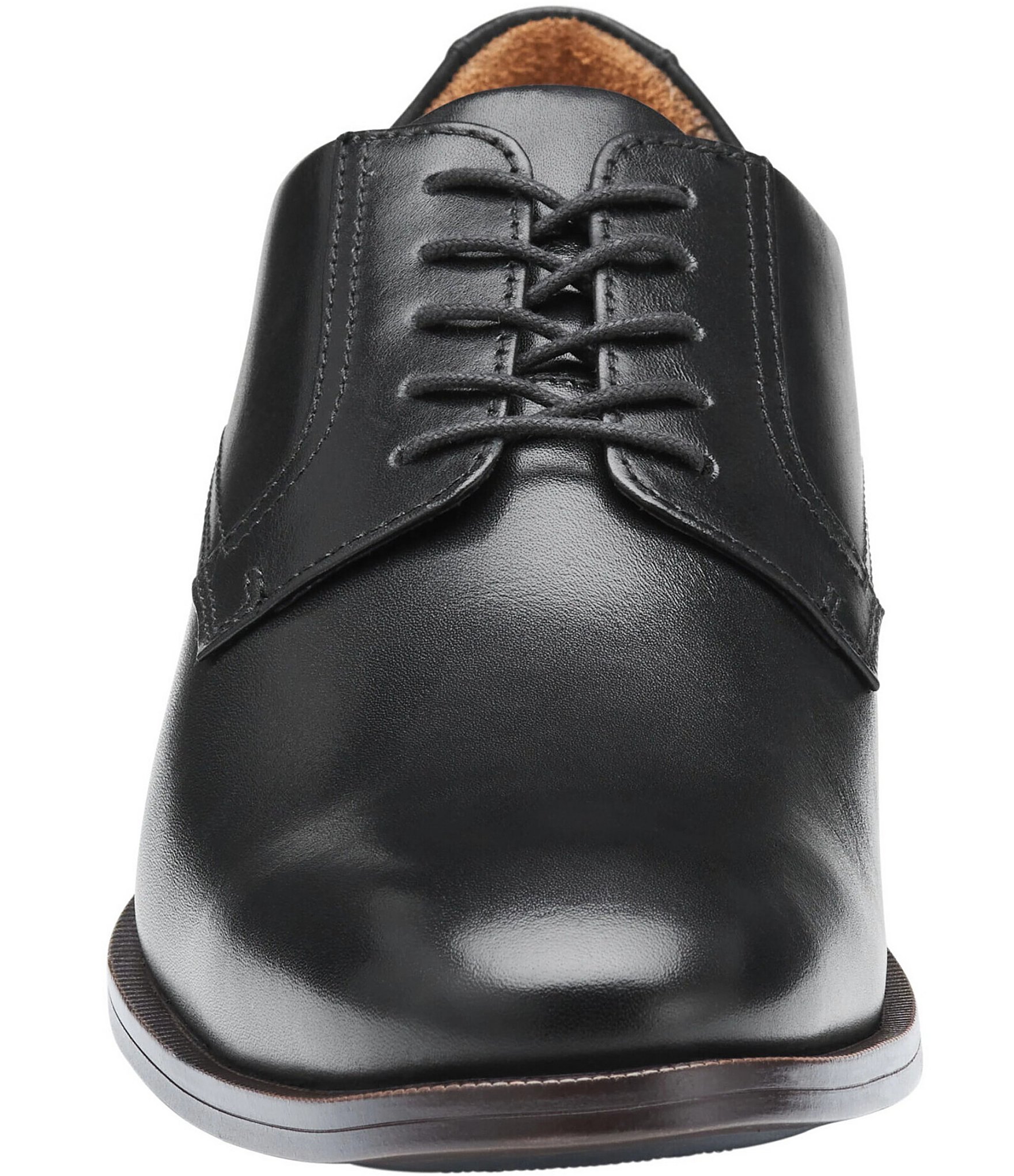 Johnston & Murphy Men's Reeve Leather Plain Toe Oxfords