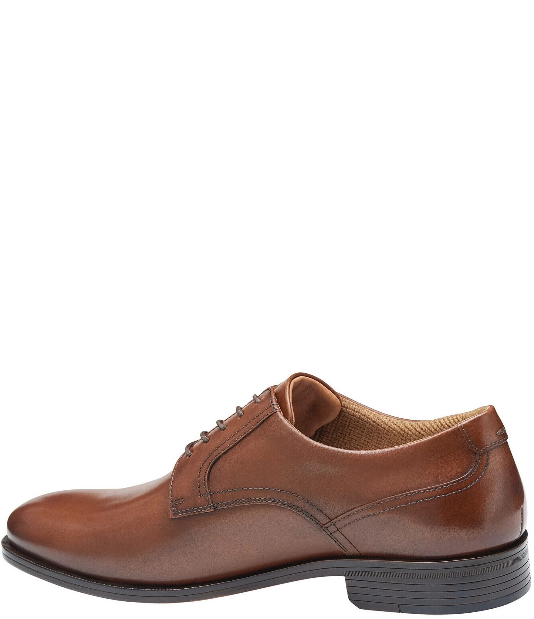 Johnston & Murphy Men's Reeve Leather Plain Toe Oxfords