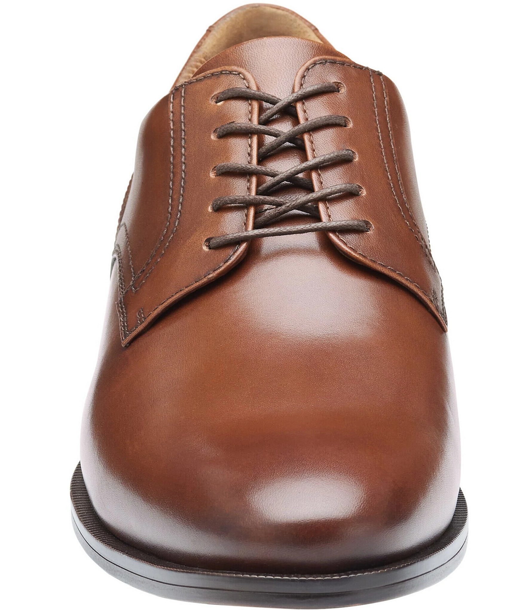 Johnston & Murphy Men's Reeve Leather Plain Toe Oxfords