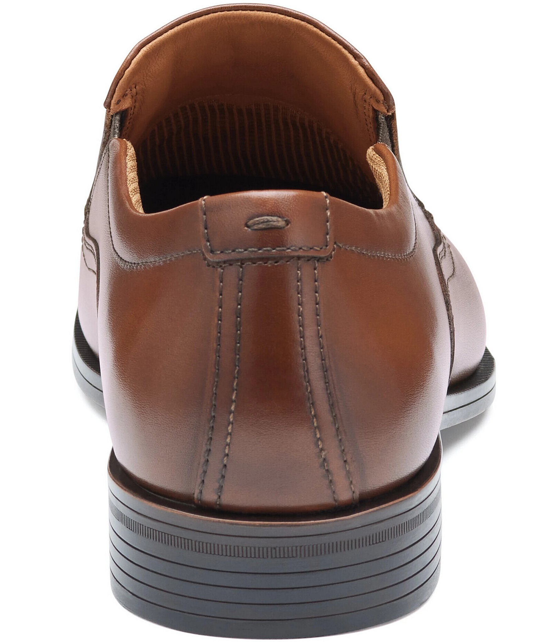 Johnston & Murphy Men's Reeve Leather Bike Toe Venetian Loafers