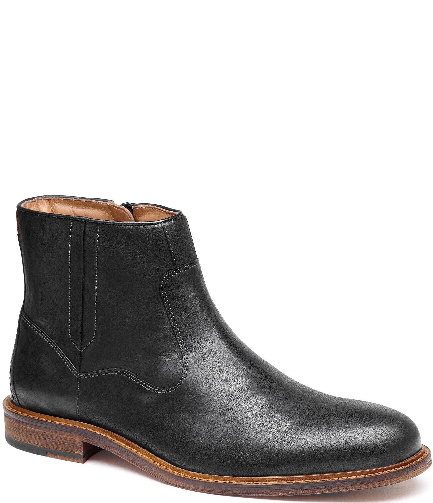 Johnston & Murphy Men's Ripley Leather Zip Boots