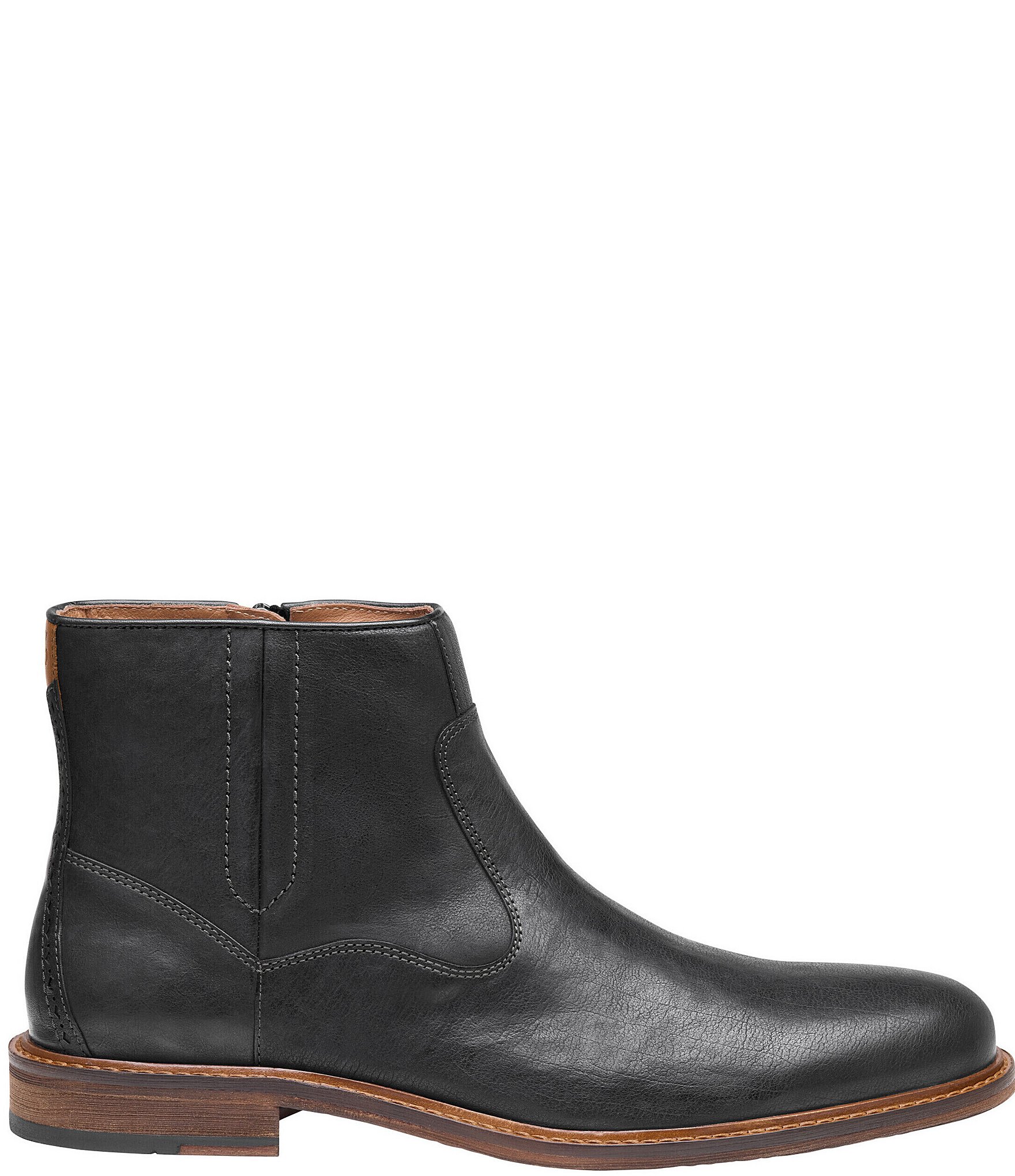 Johnston & Murphy Men's Ripley Leather Zip Boots