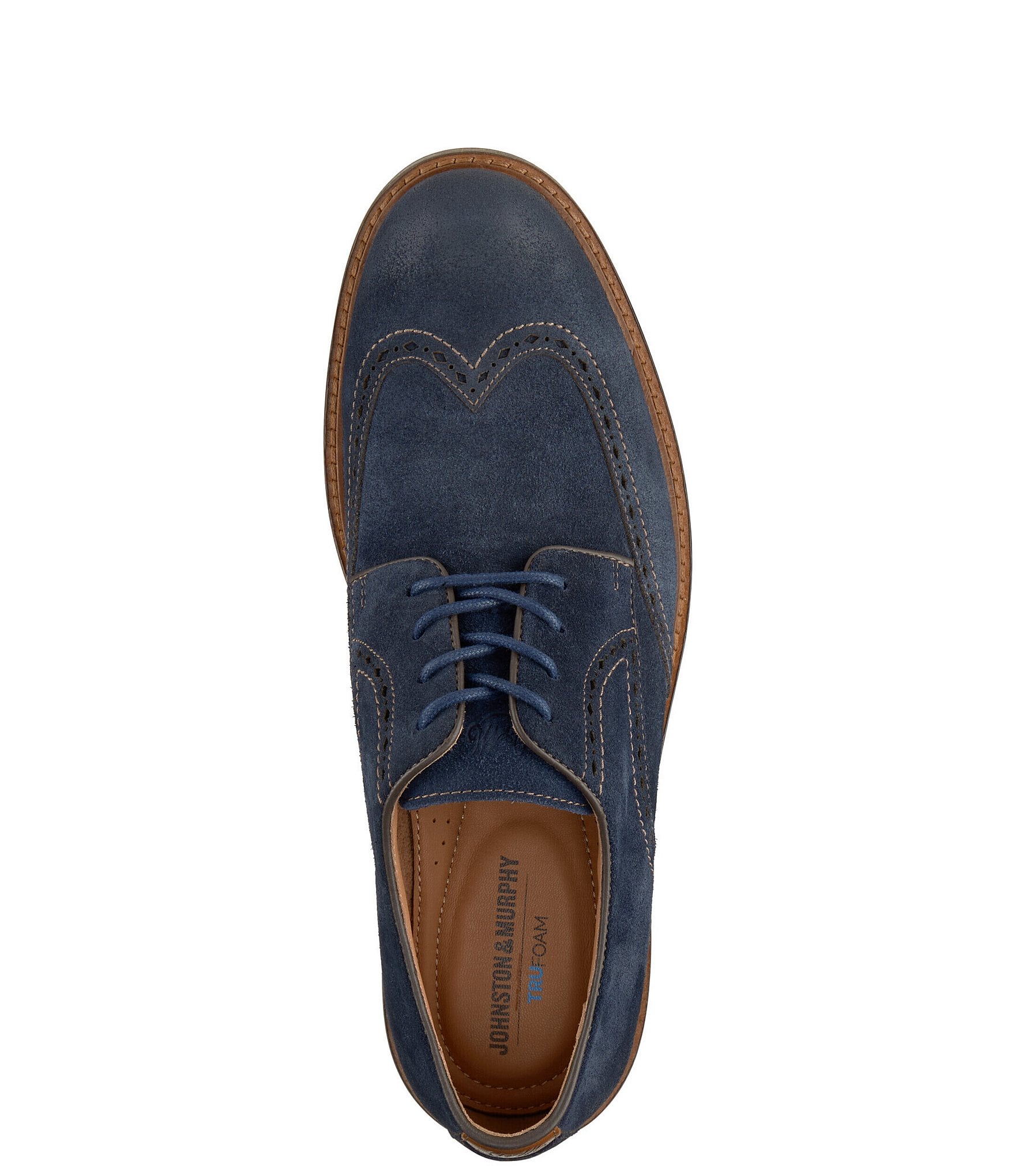 Johnston & Murphy Men's Ripley Suede Wingtip Oxfords