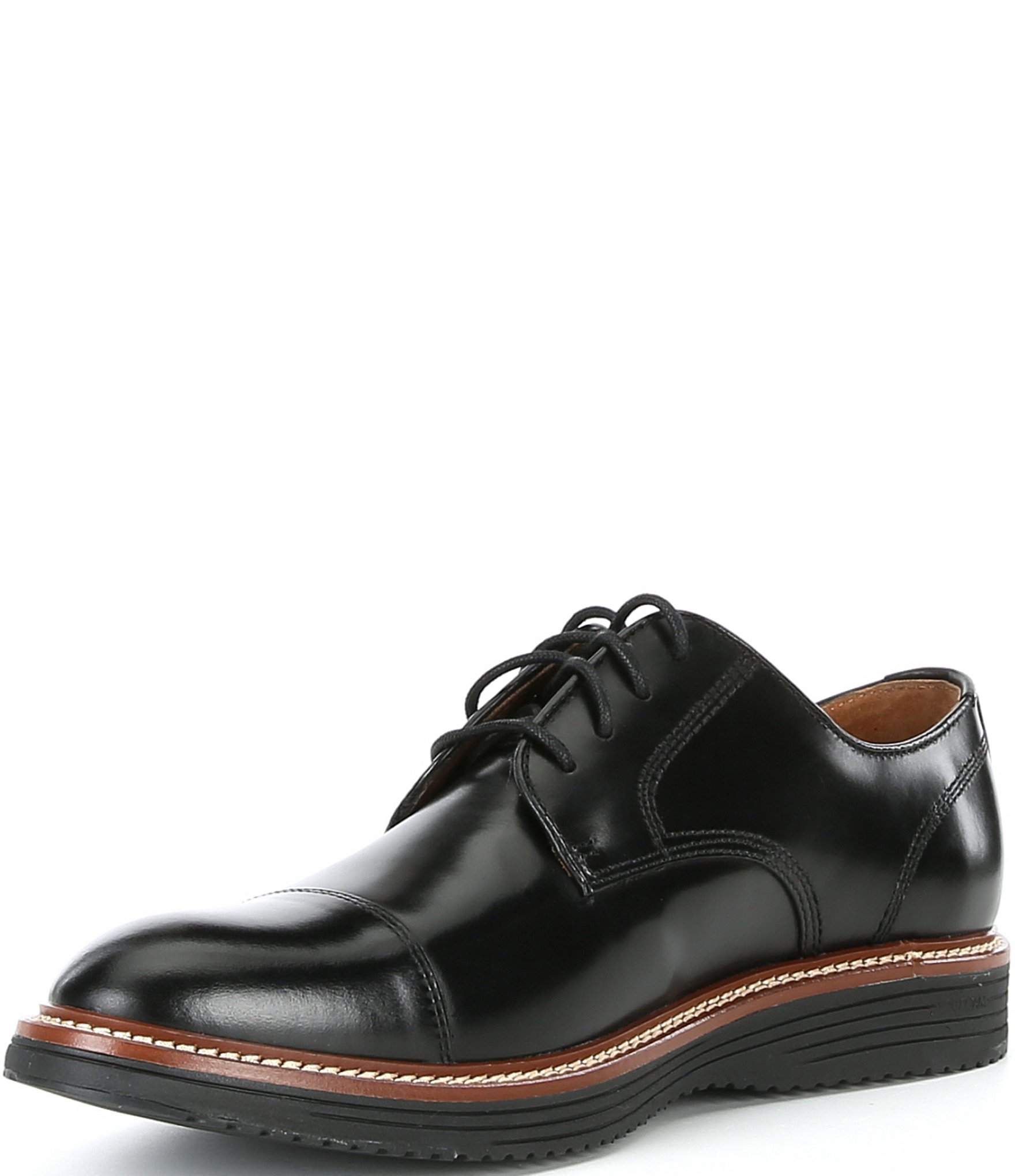 Johnston & Murphy Men's Upton Cap Toe Leather Oxfords