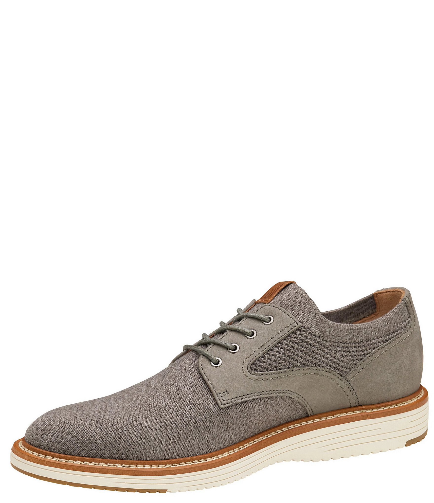 Johnston & Murphy Men's Upton Knit Plain Toe Lace Up Oxfords