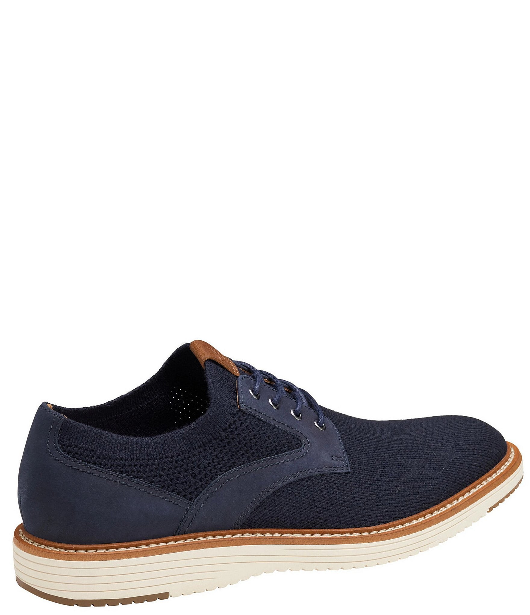 Johnston & Murphy Men's Upton Knit Plain Toe Lace Up Oxfords