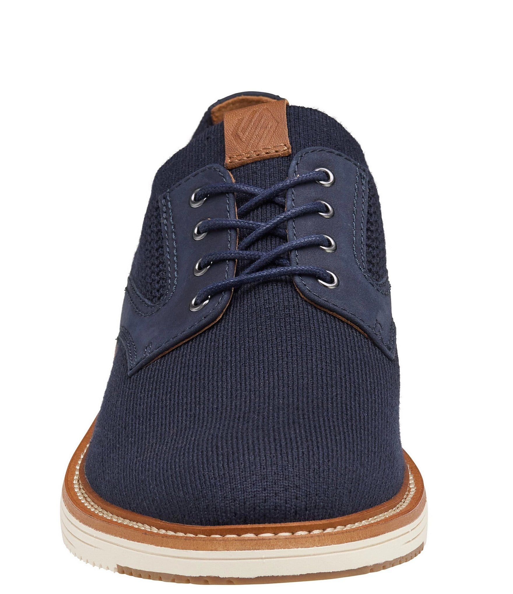 Johnston & Murphy Men's Upton Knit Plain Toe Lace Up Oxfords