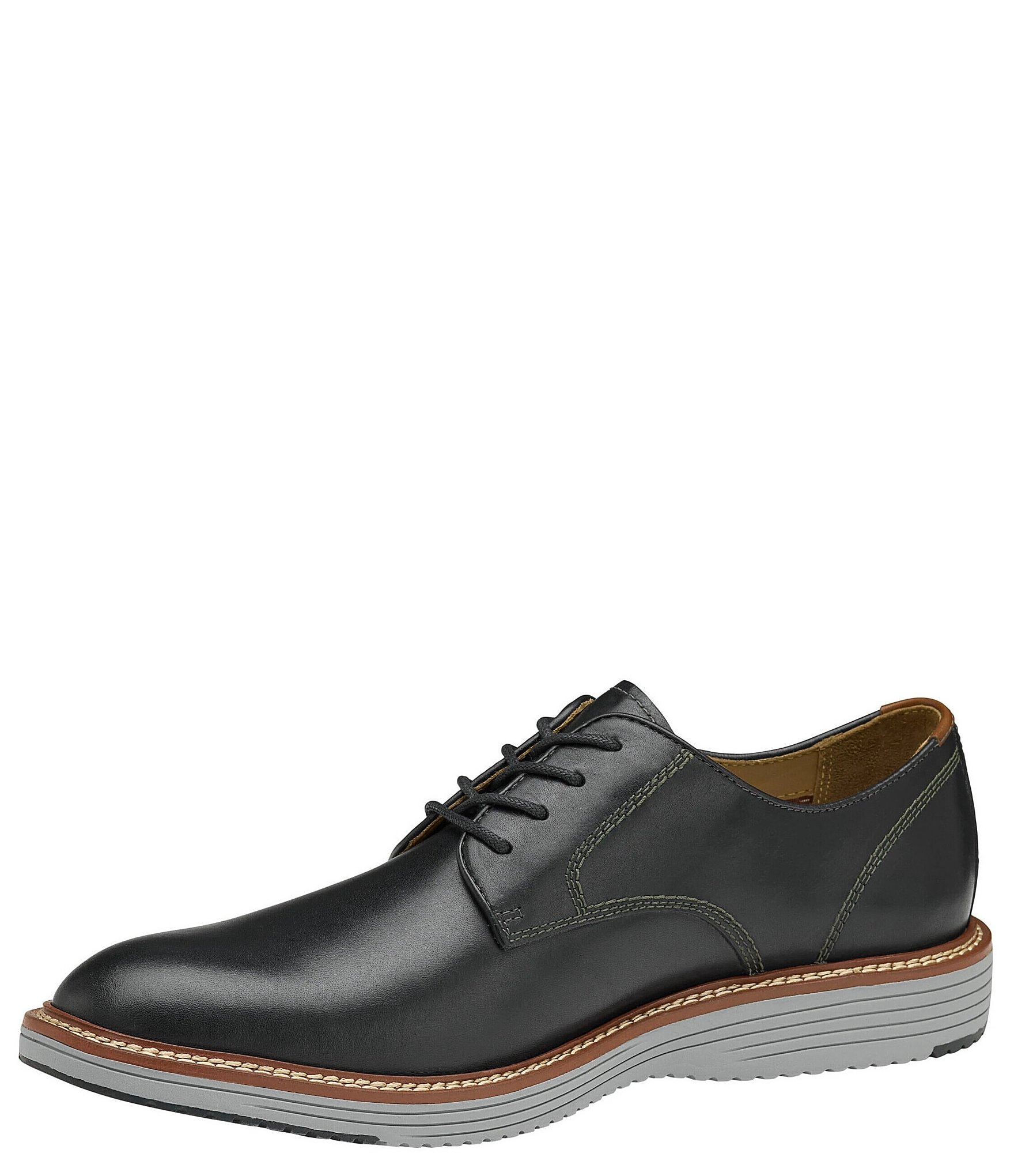 Johnston & Murphy Men's Upton Leather Plain Toe Leather Oxfords