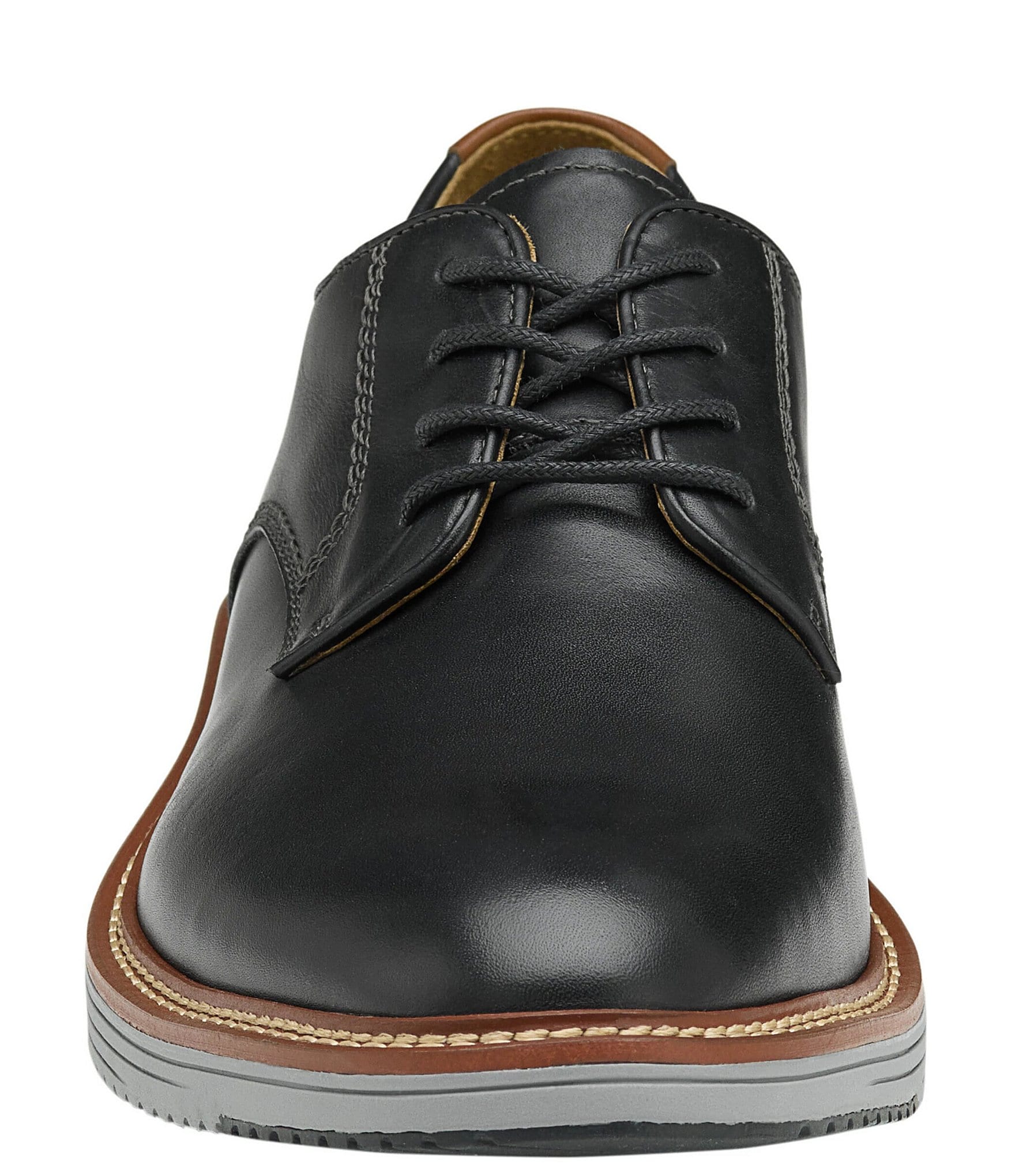 Johnston & Murphy Men's Upton Leather Plain Toe Leather Oxfords