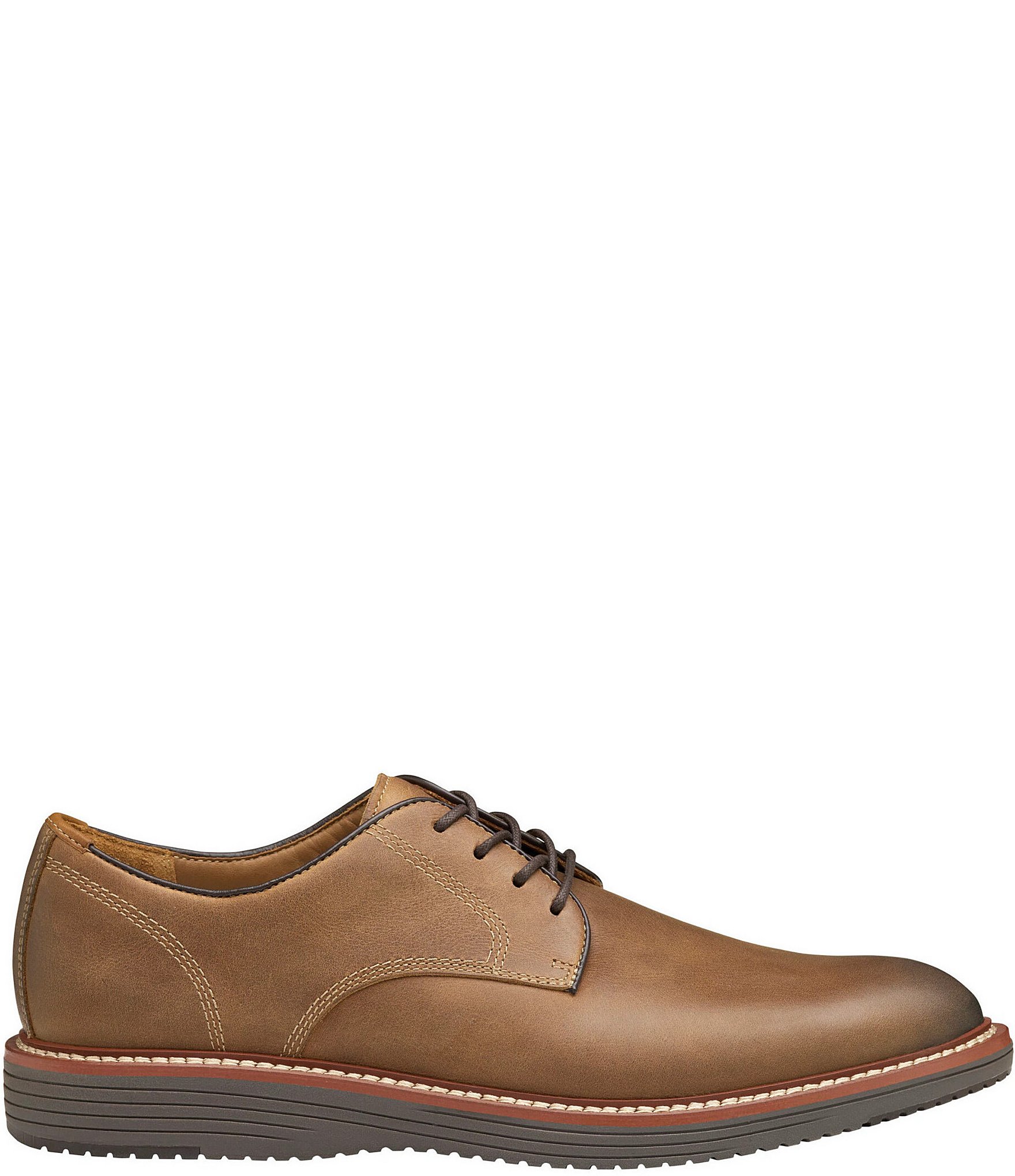 Johnston & Murphy Men's Upton Leather Plain Toe Leather Oxfords
