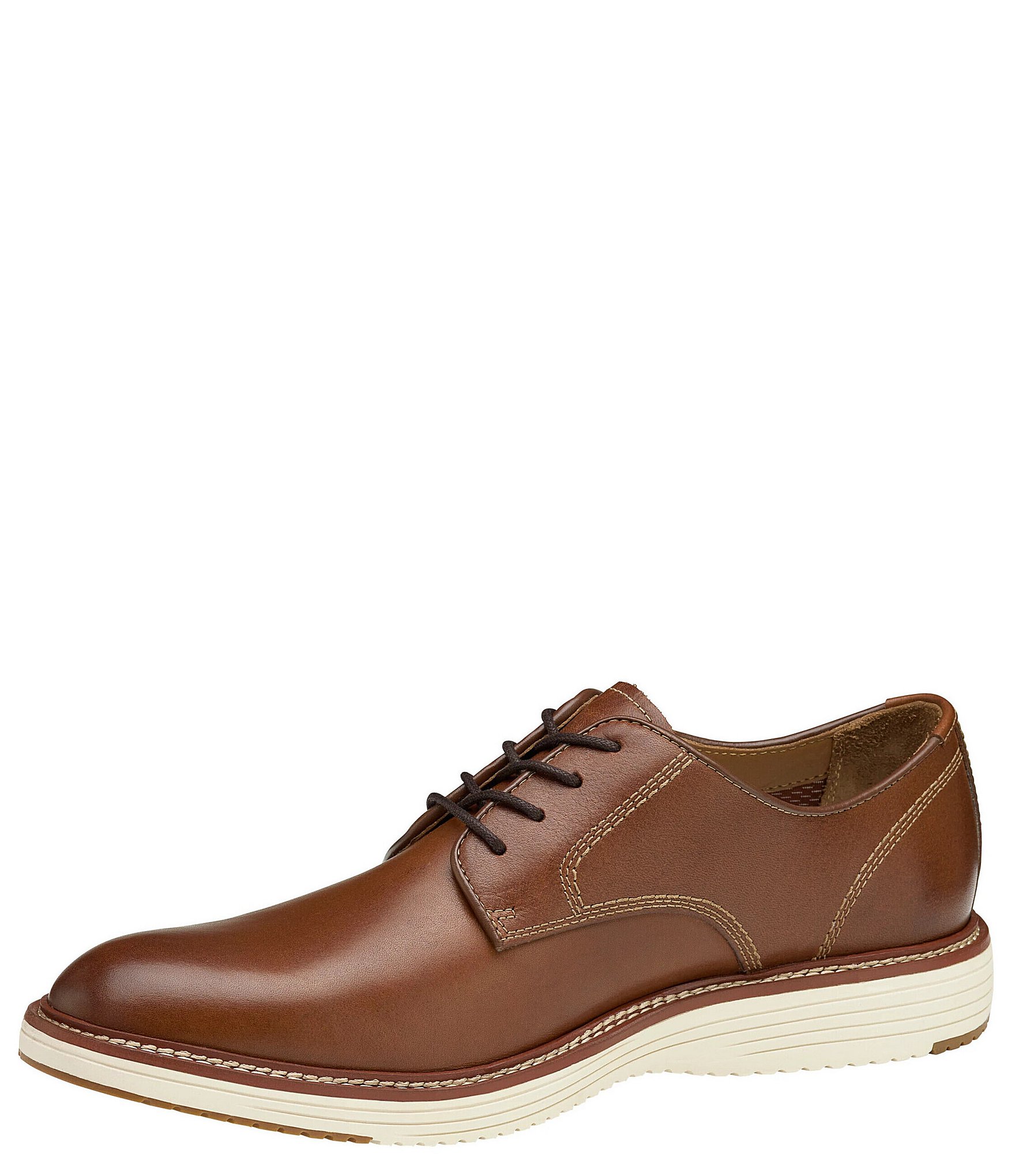 Johnston & Murphy Men's Upton Leather Plain Toe Leather Oxfords