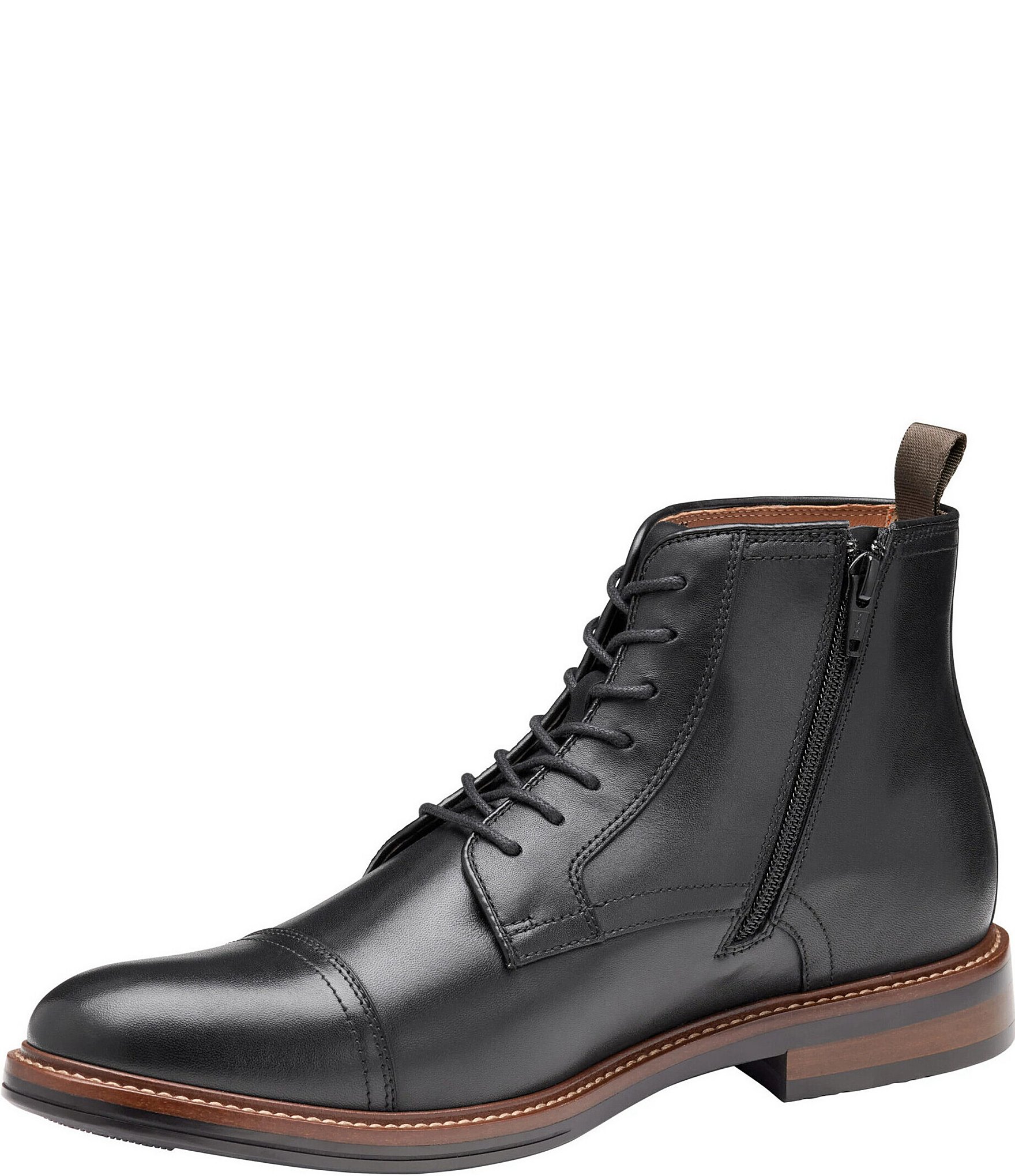 Johnston & Murphy Men's XC+ Durham Waterproof Leather Cap Toe Boots
