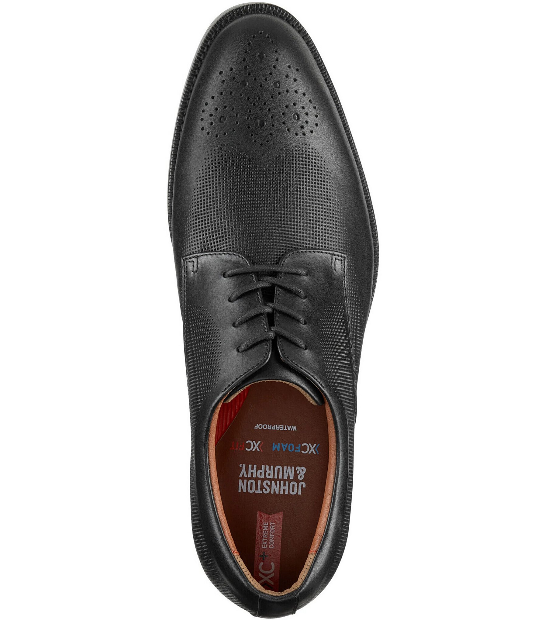 Johnston & Murphy Men's XC+Copley Waterproof Embossed Leather Wingtip Oxfords