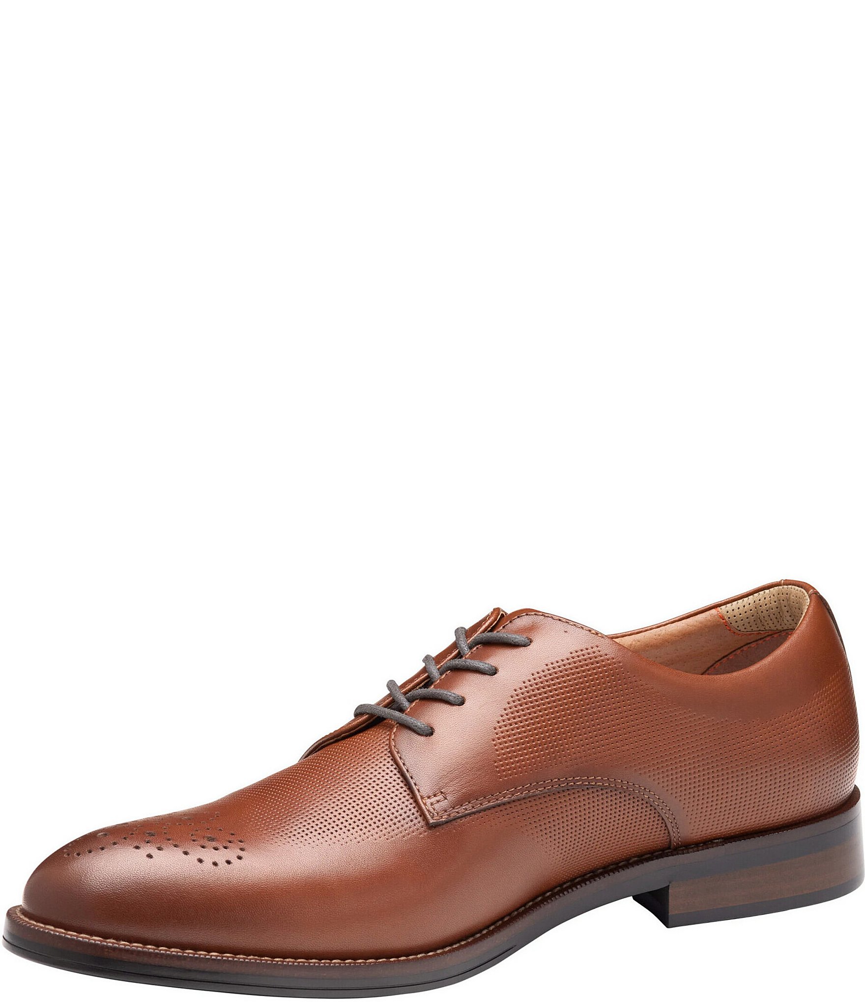 Johnston & Murphy Men's XC+Copley Waterproof Embossed Leather Wingtip Oxfords