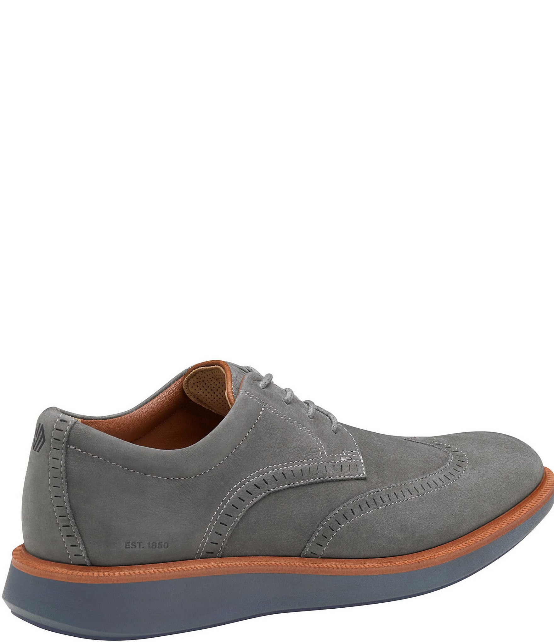 Johnston & Murphy Men's XC+Parker Waterproof Nubuck Wingtip Oxfords