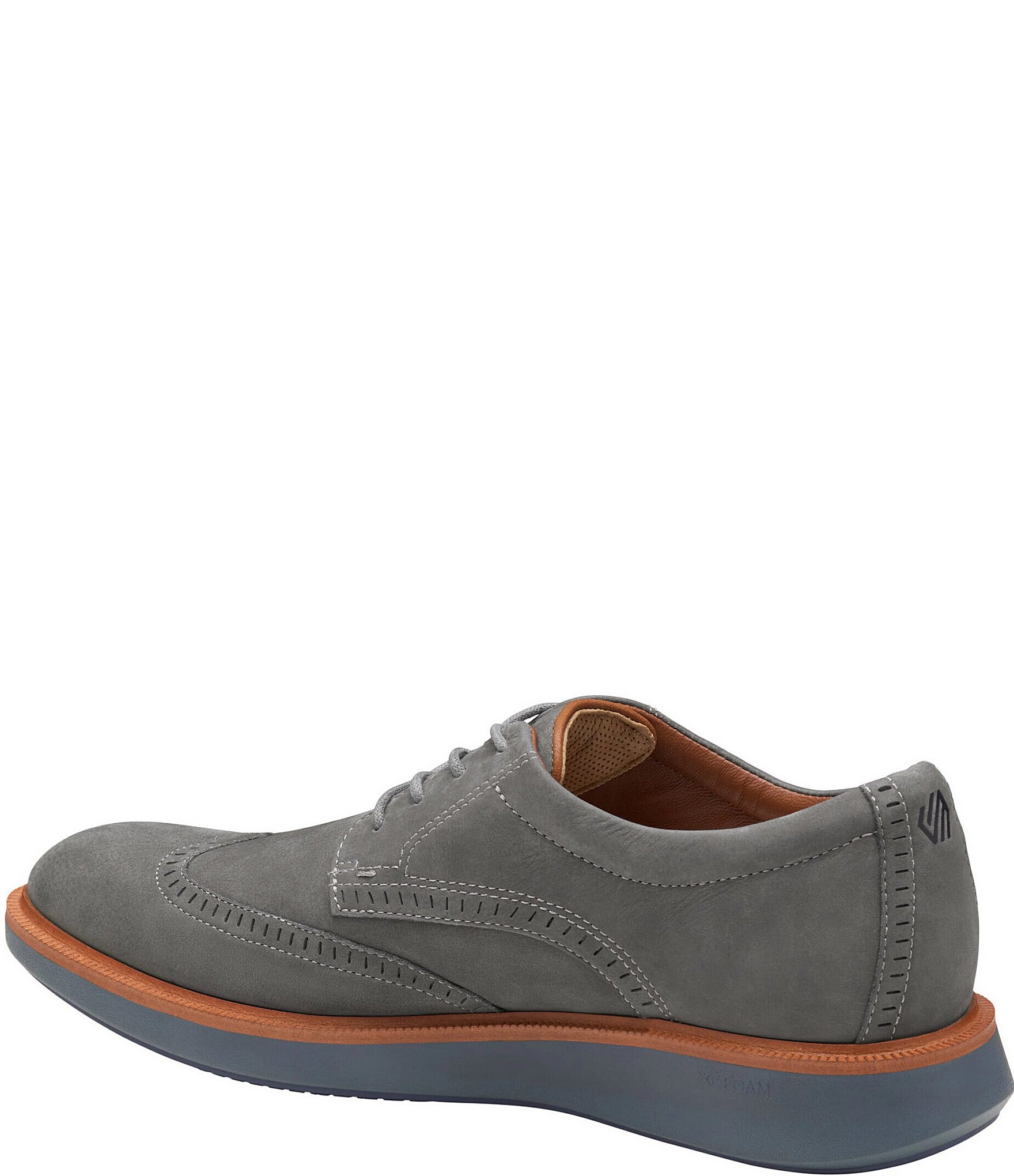 Johnston & Murphy Men's XC+Parker Waterproof Nubuck Wingtip Oxfords