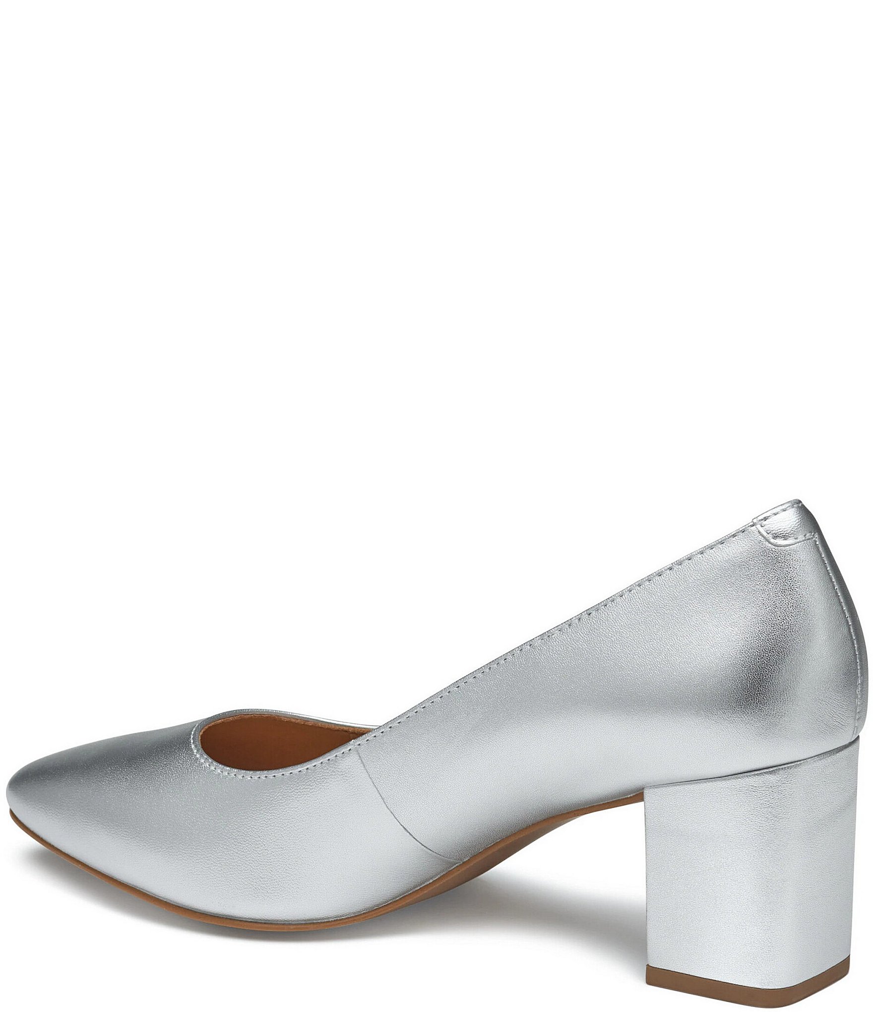 Johnston & Murphy Vicki Leather Block Heel Pumps