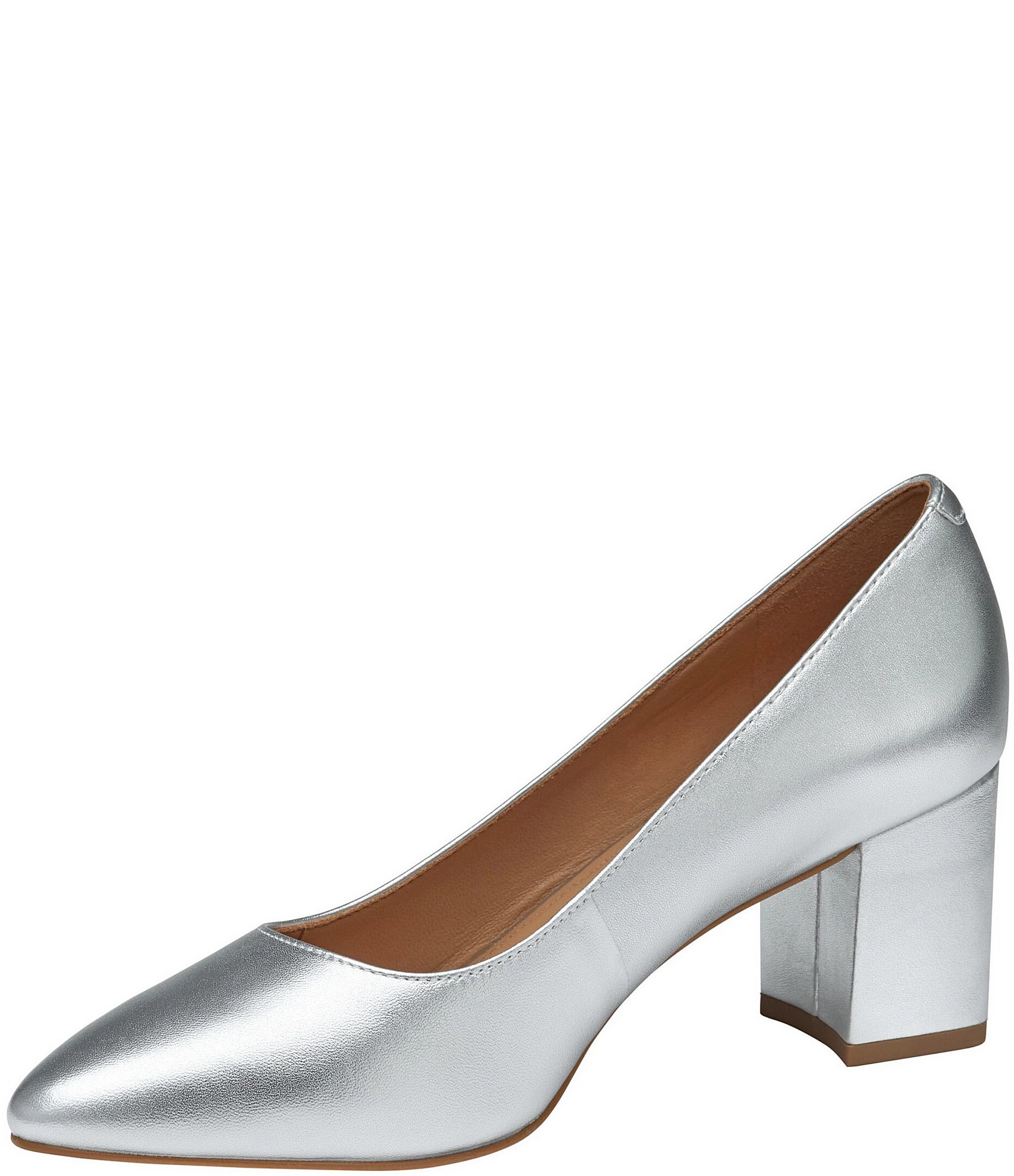 Johnston & Murphy Vicki Leather Block Heel Pumps