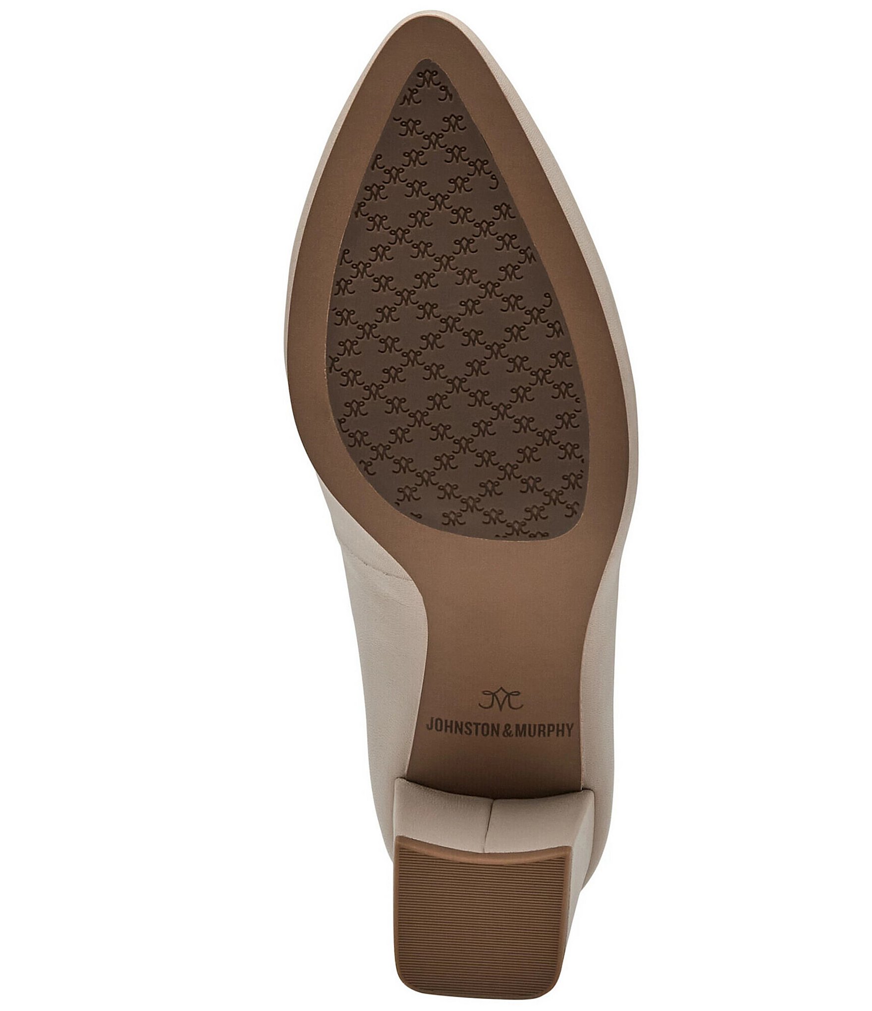 Johnston & Murphy Vicki Leather Block Heel Pumps