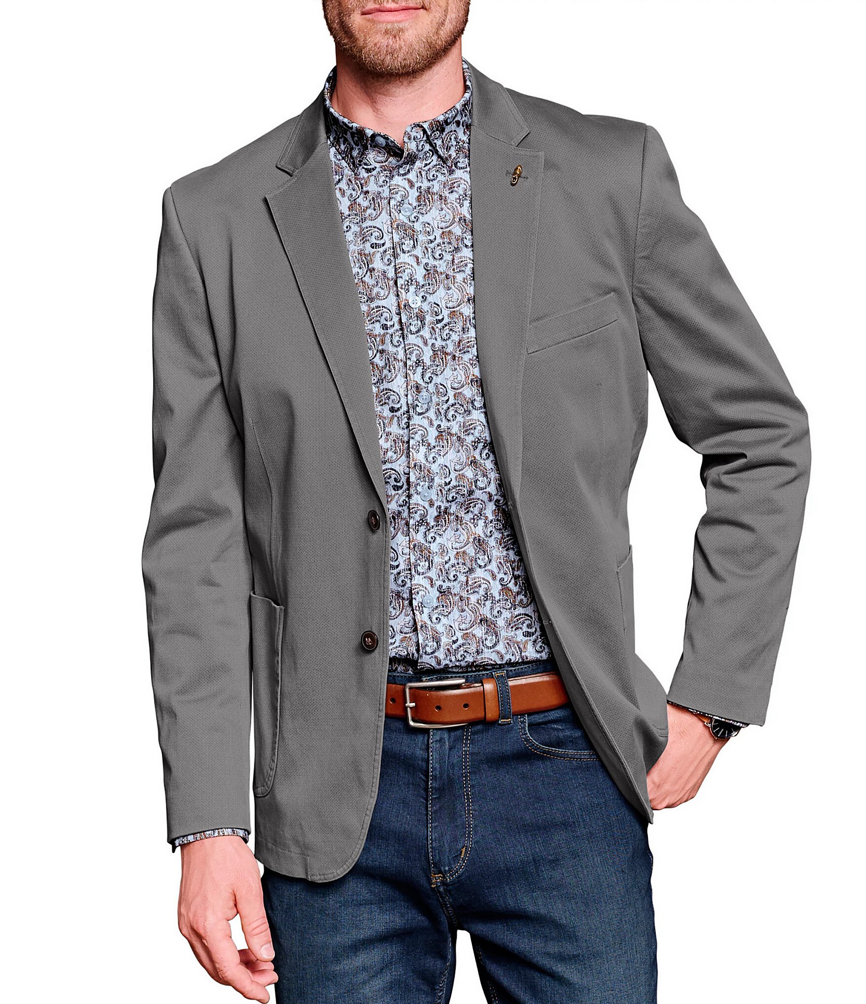 Johnston & Murphy Washed Cotton Blazer | Dillard's