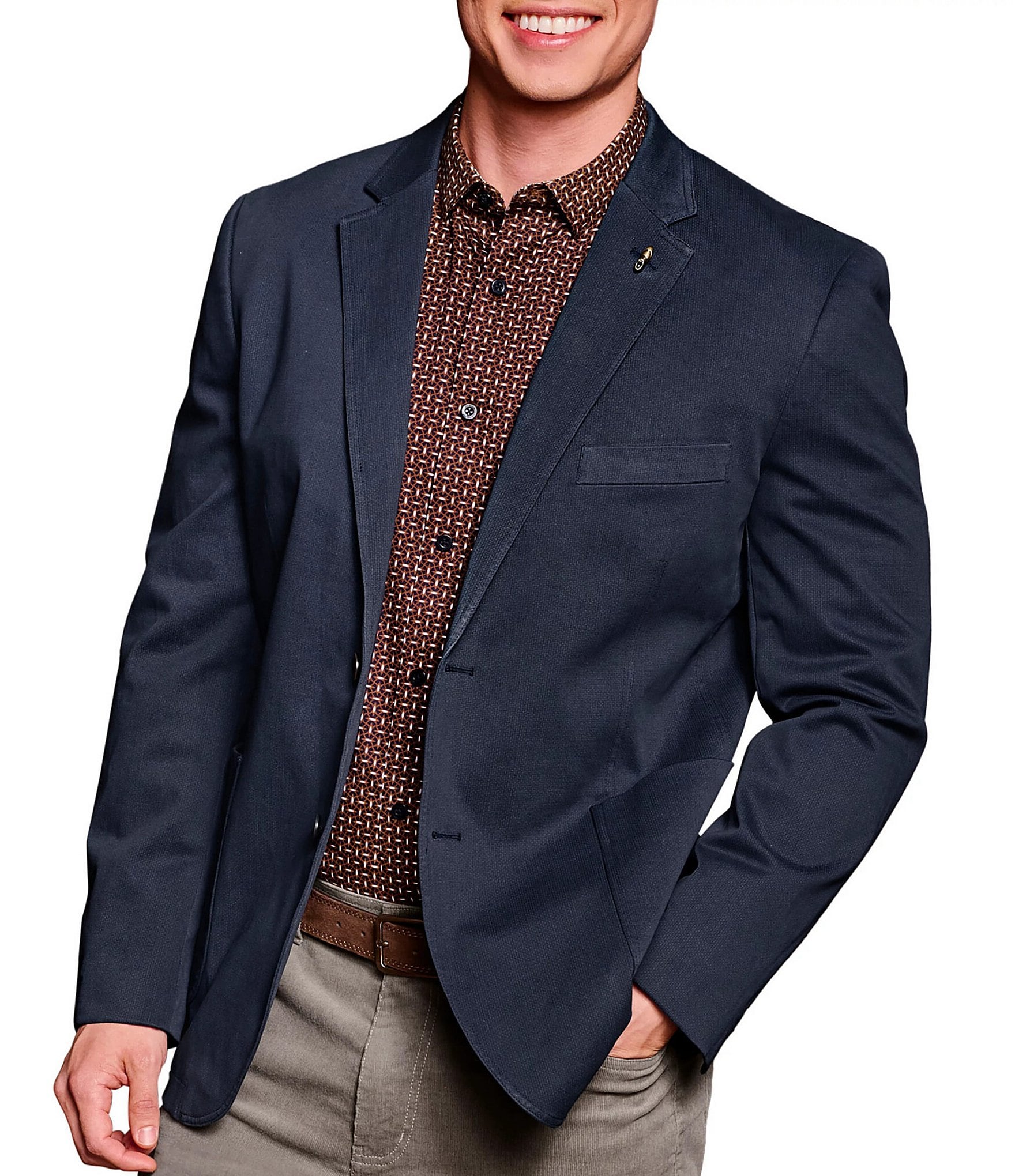 Johnston & Murphy Washed Cotton Blazer