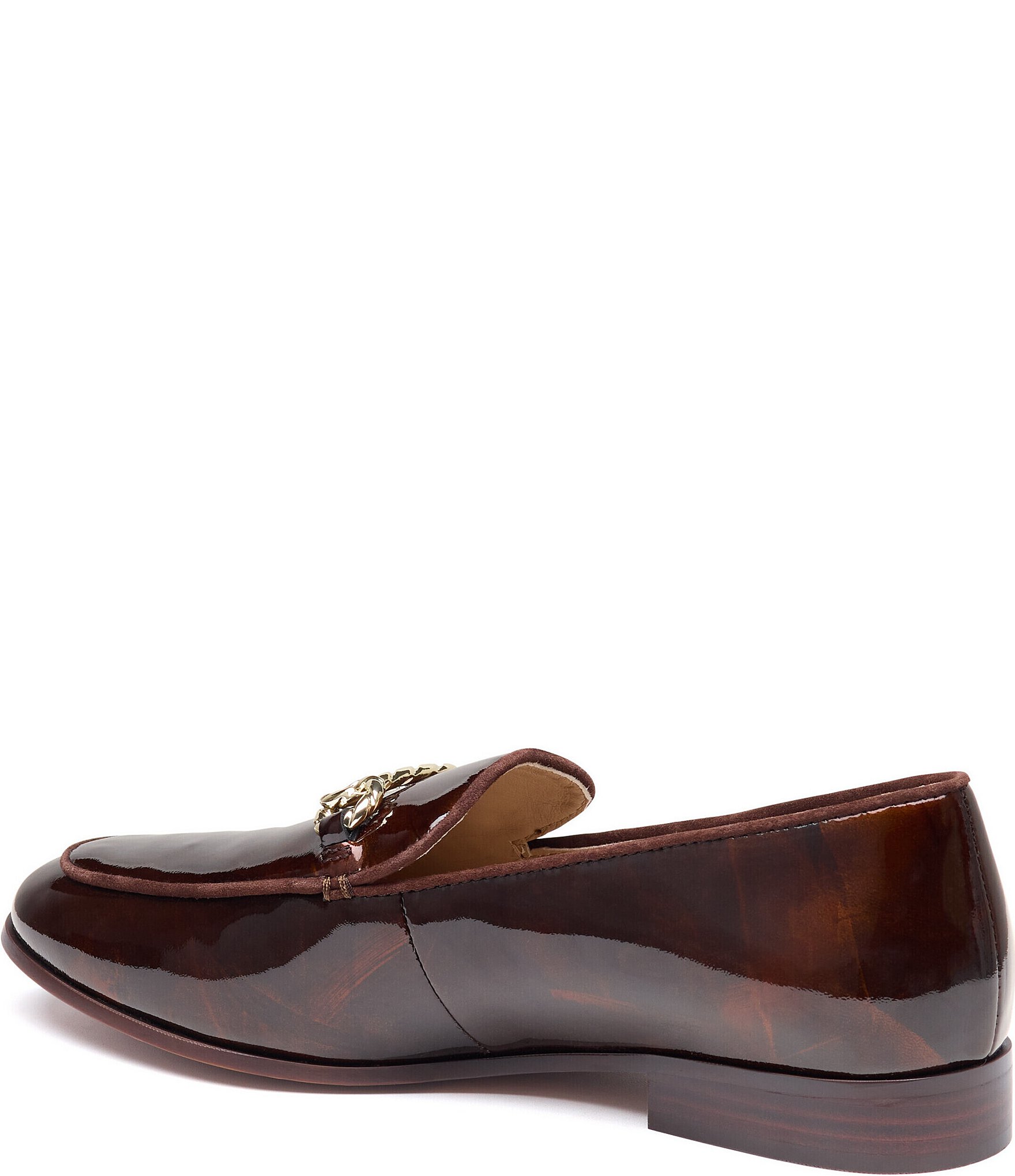 Johnston & Murphy Women's Ali Patent Leather Chain Loafers