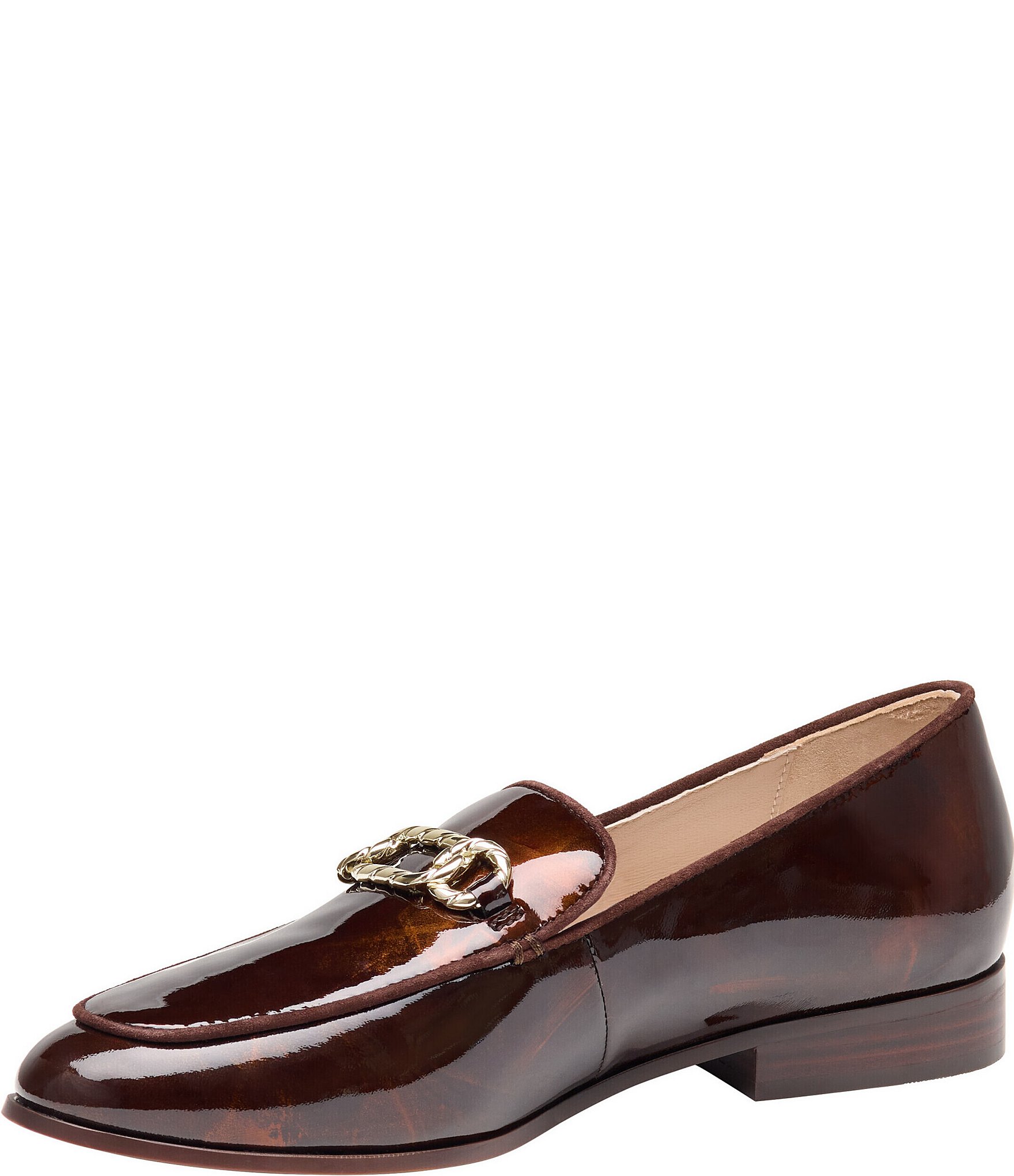 Johnston & Murphy Women's Ali Patent Leather Chain Loafers