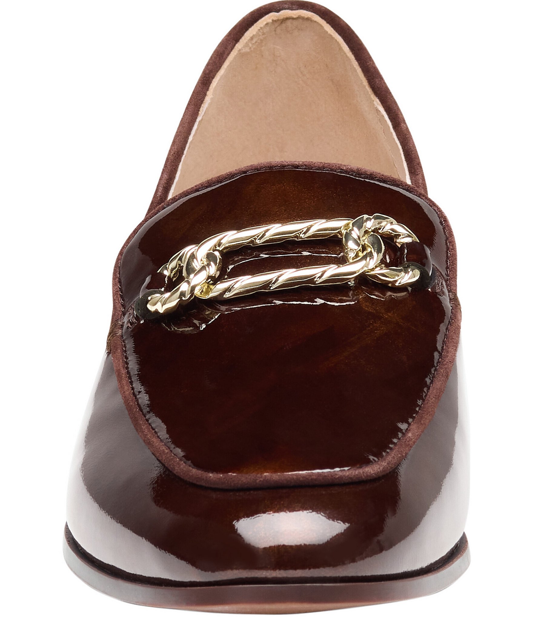 Johnston & Murphy Women's Ali Patent Leather Chain Loafers