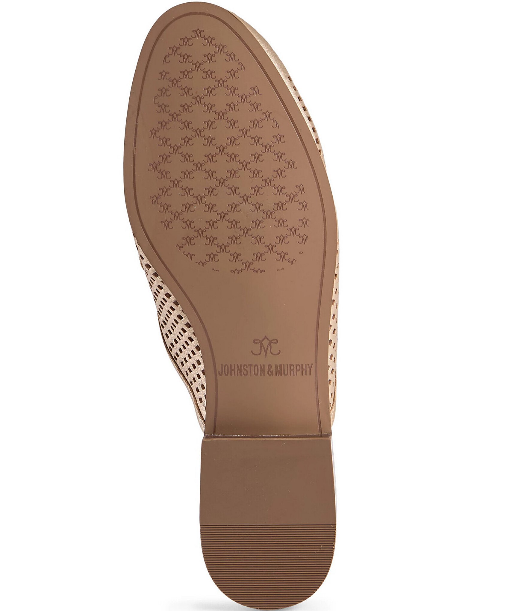 Johnston & Murphy Women's Ali Perforated Bit Buckle Loafer Mules