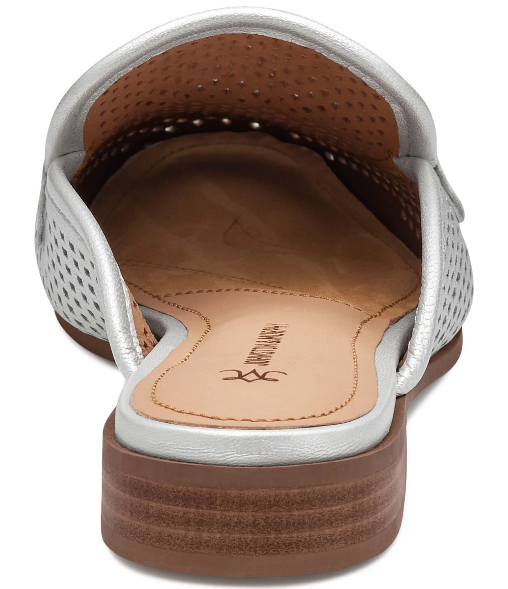Johnston & Murphy Women's Ali Perforated Bit Buckle Loafer Mules