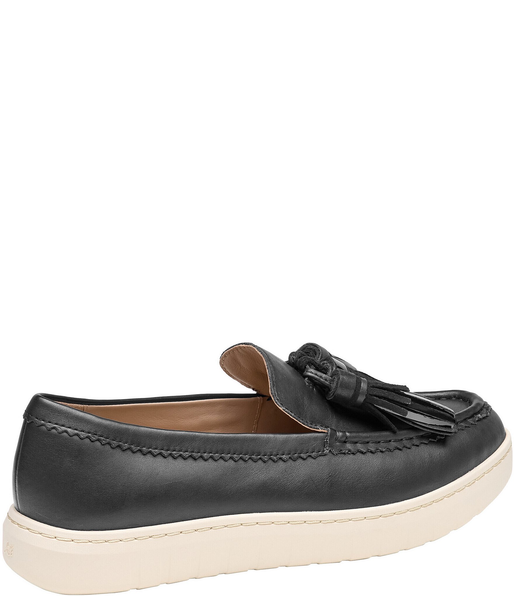 Johnston & Murphy Women's Camryn Leather Tassel Platform Loafers