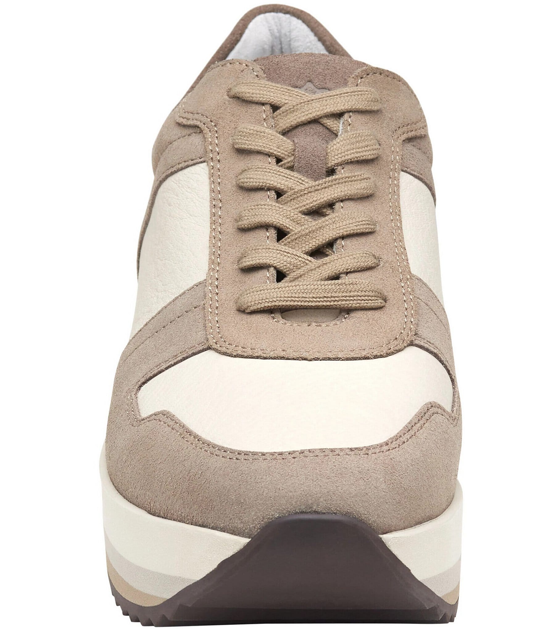 Johnston & Murphy Women's Gracie Leather Platform Sneakers