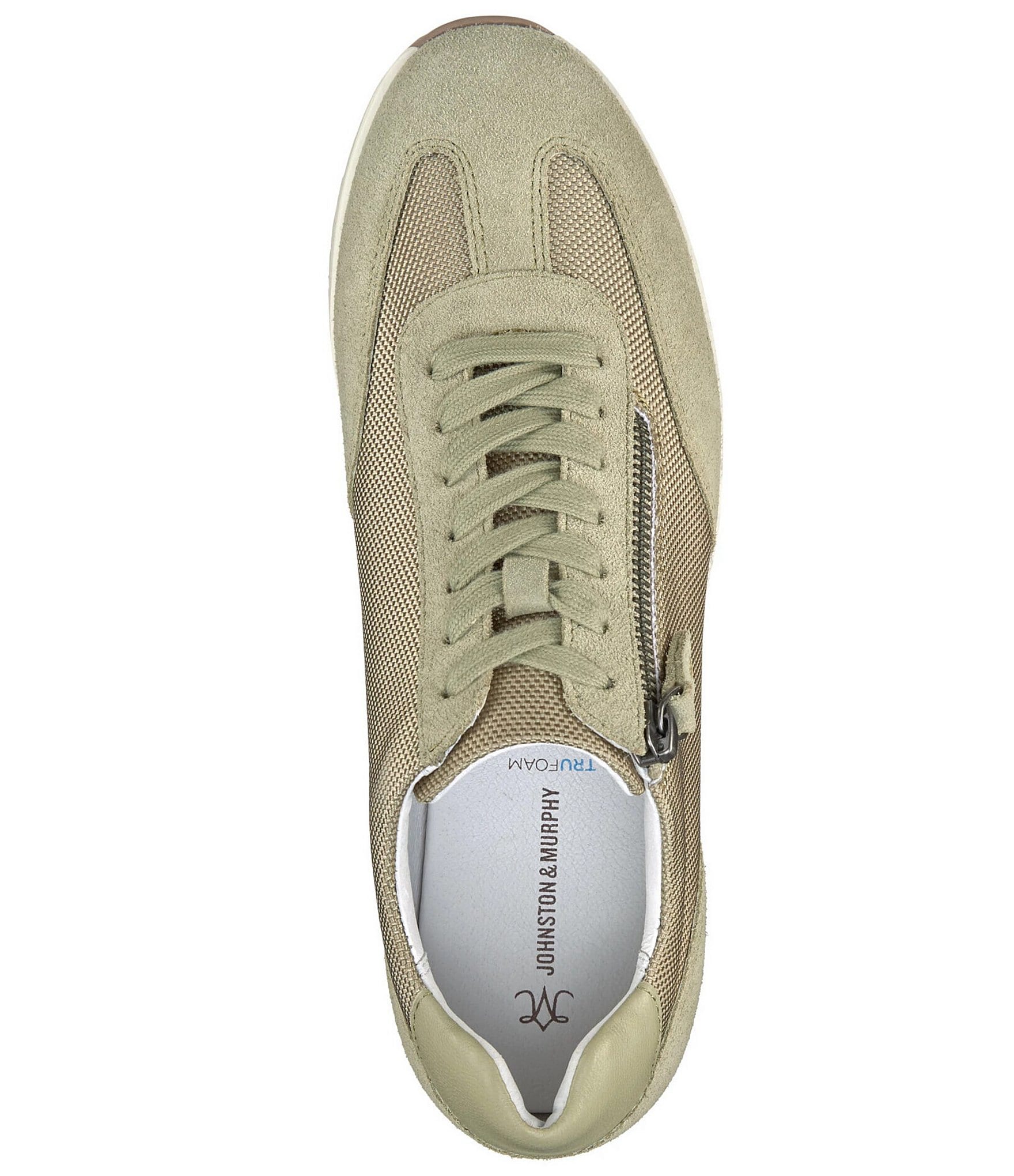 Johnston & Murphy Women's Gracie Suede Side Zip Platform Sneakers