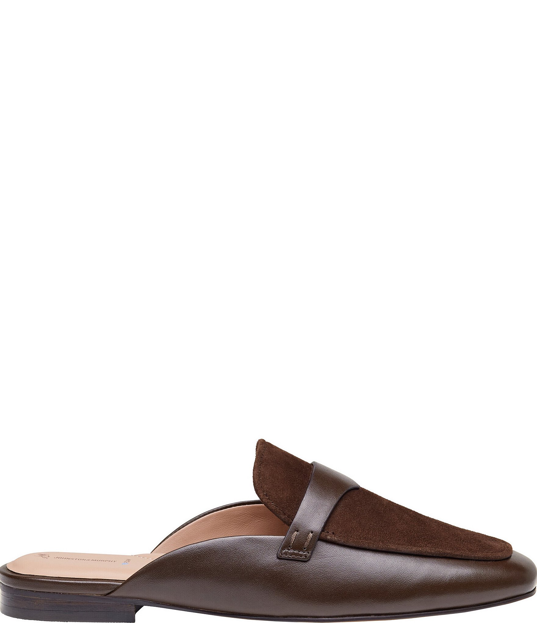 Johnston & Murphy Women's Isabel Leather Suede Mules