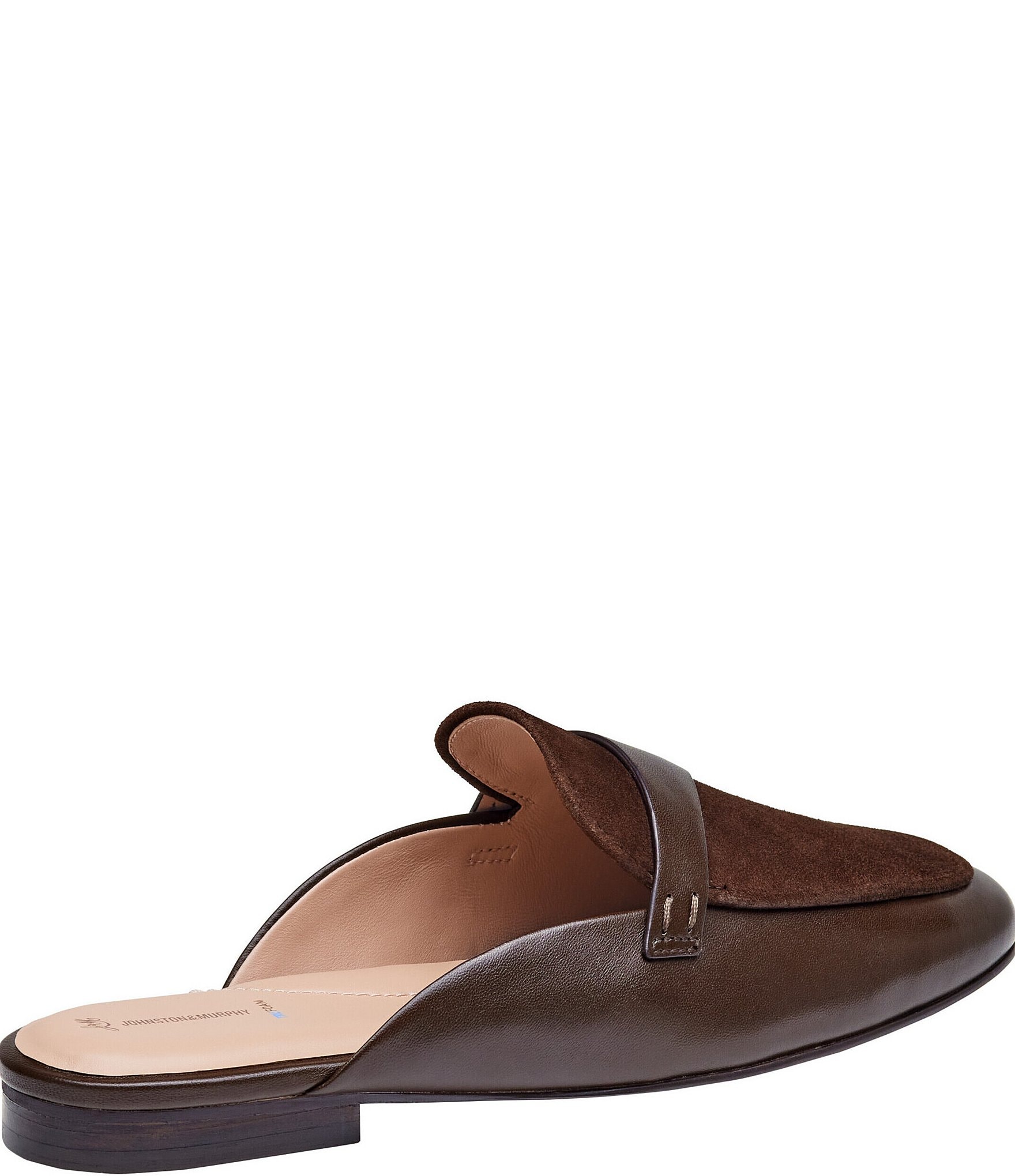 Johnston & Murphy Women's Isabel Leather Suede Mules