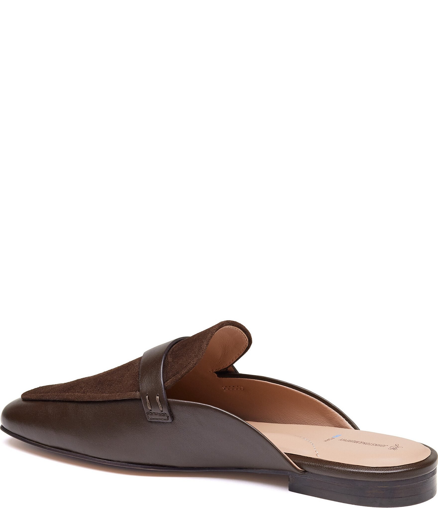 Johnston & Murphy Women's Isabel Leather Suede Mules