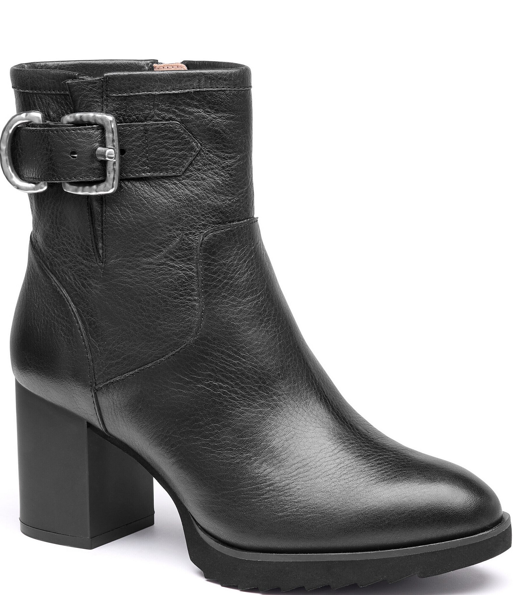 Johnston & Murphy Women's Izzie Waterproof Leather Buckle Booties